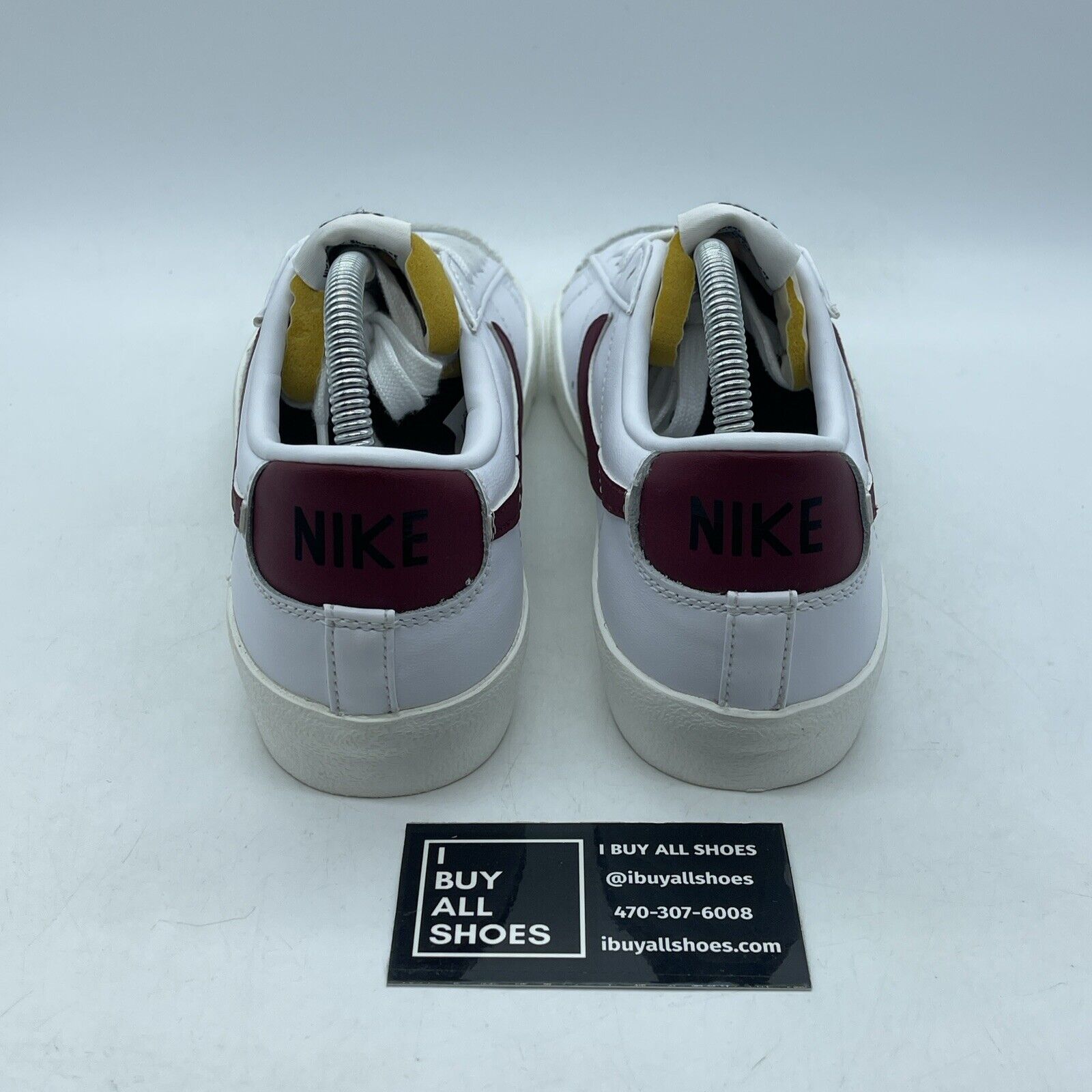 Size 8 - Nike Blazer '77 Vintage Low Team Red Burgundy White Leather -DA6364-102