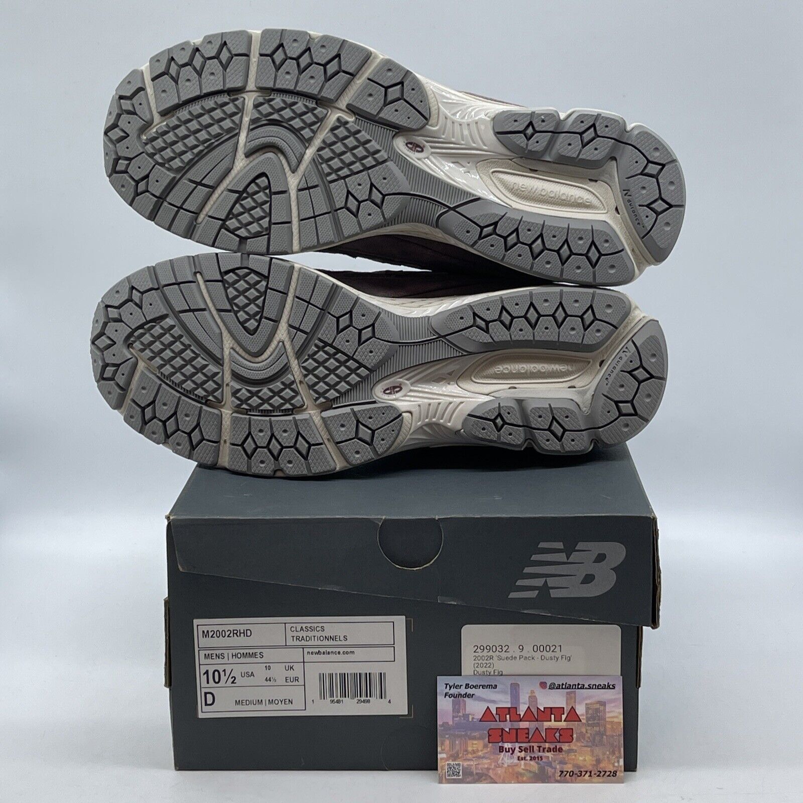 Size 10.5 - New Balance 2002R Suede Pack - Dusty Fig Grey White (M2002RHD)