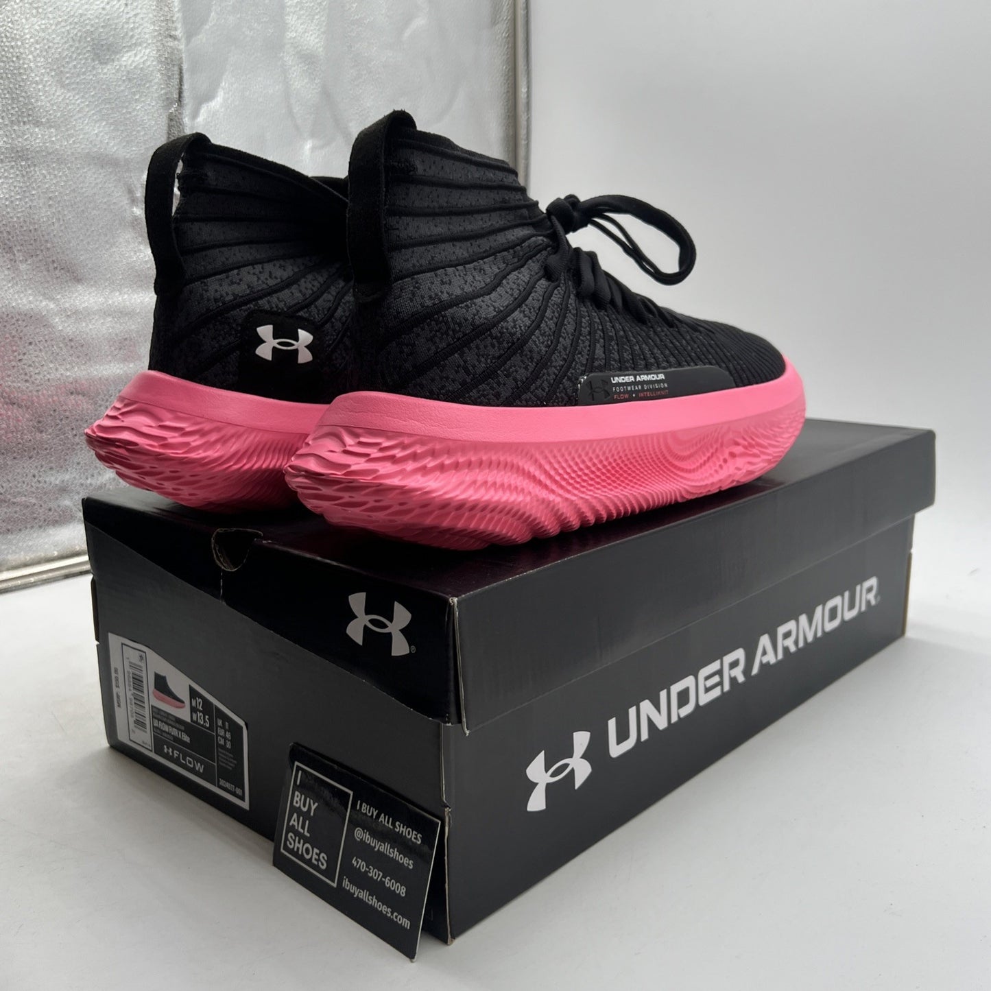 Size 12 - Under Armour Flow FUTR X Elite Black Beta (3024977-001)