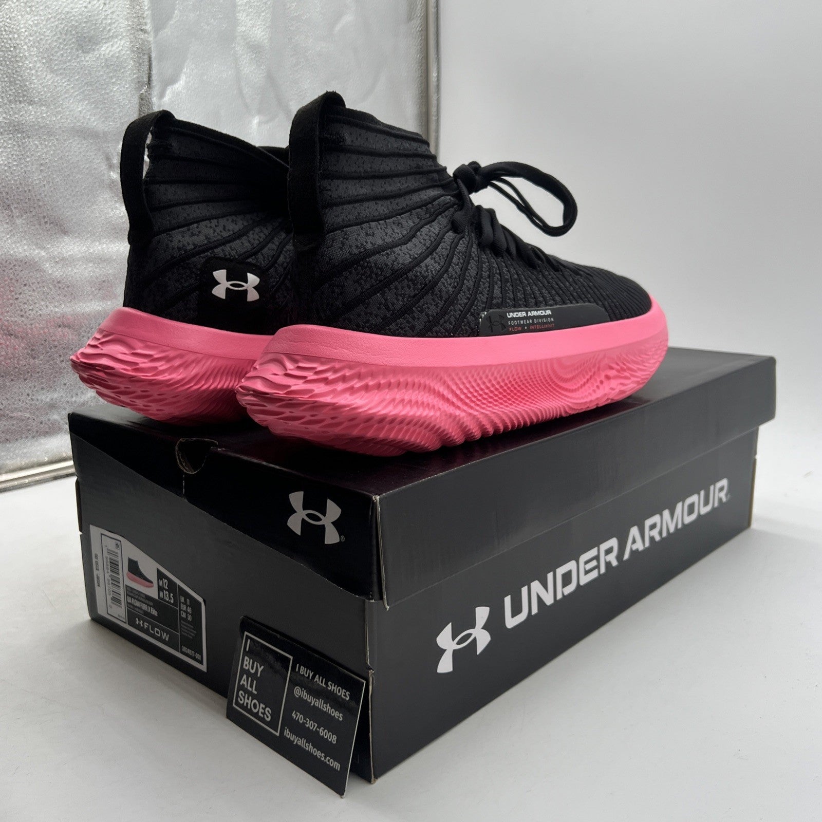 Size 12 - Under Armour Flow FUTR X Elite Black Beta (3024977-001)