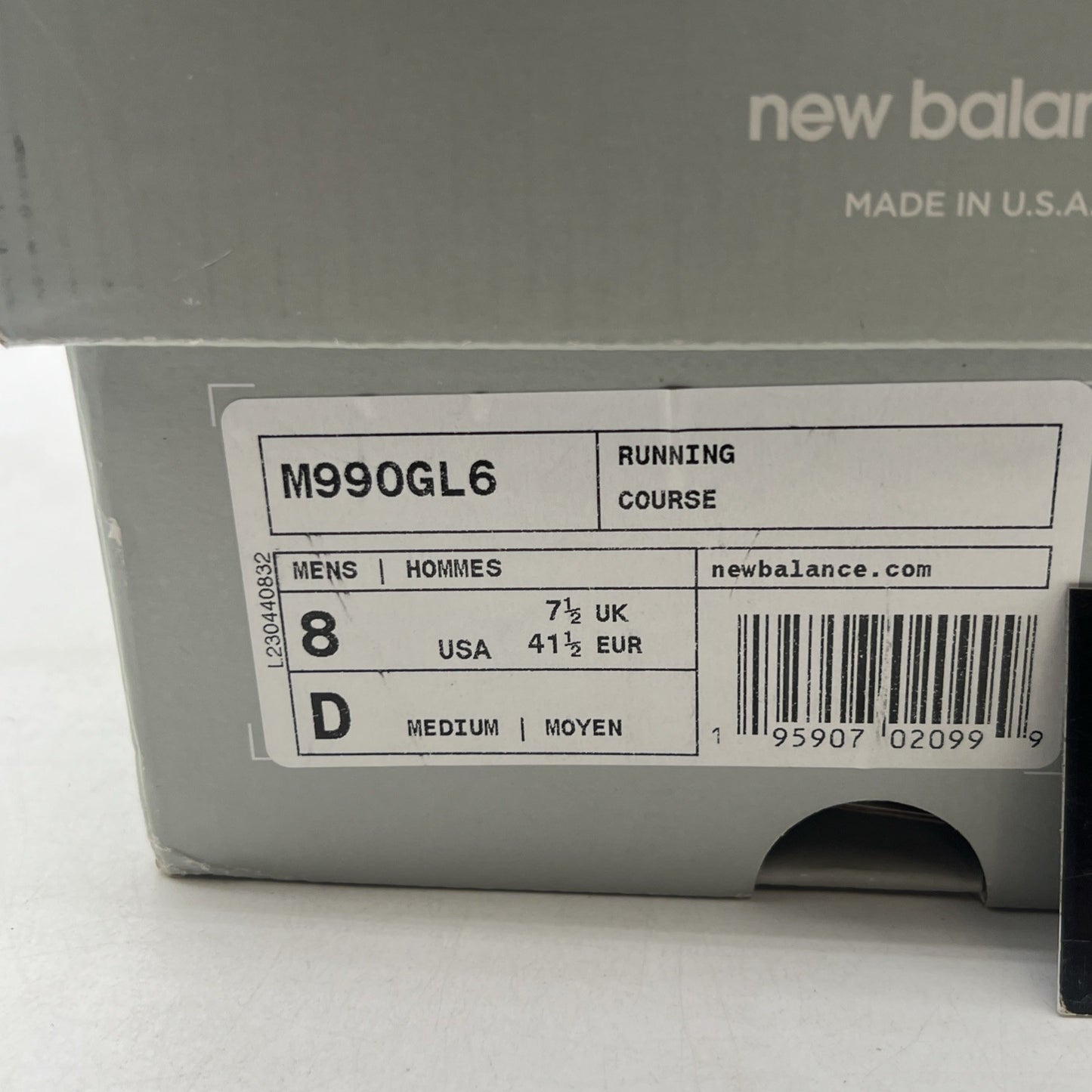 Size 8 - New Balance 990v6 Made in USA Castlerock (M990GL6)