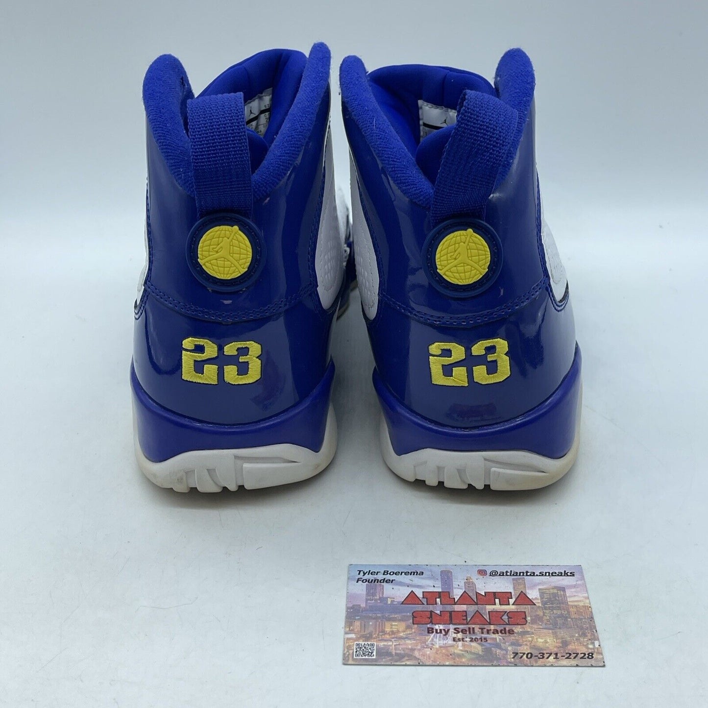 Size 11 - Air Jordan 9 Retro Kobe Silver Yellow Blue White Leather  (302370-121)