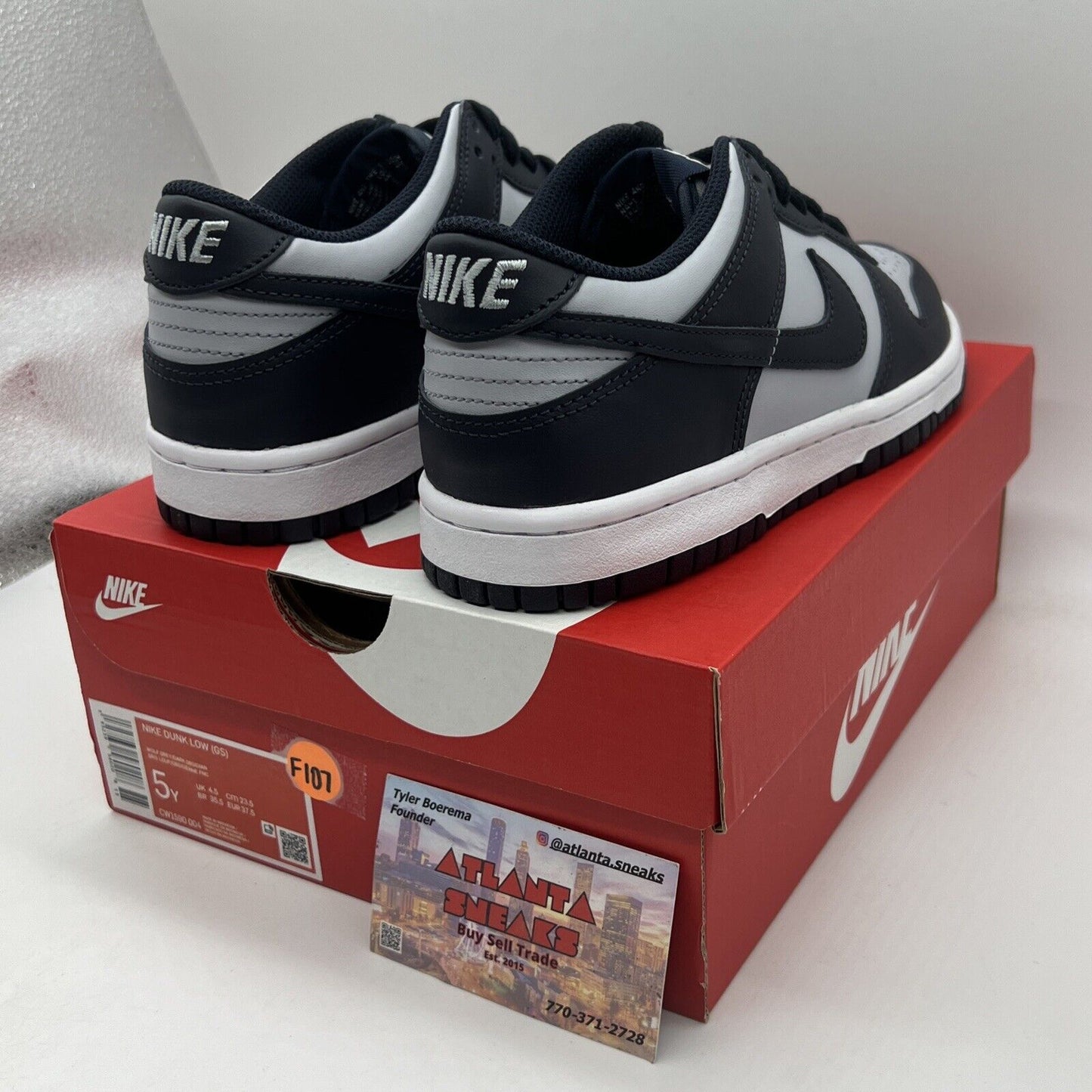 Size 5Y - Dunk Low Georgetown CW1590-004 Brand New Og All