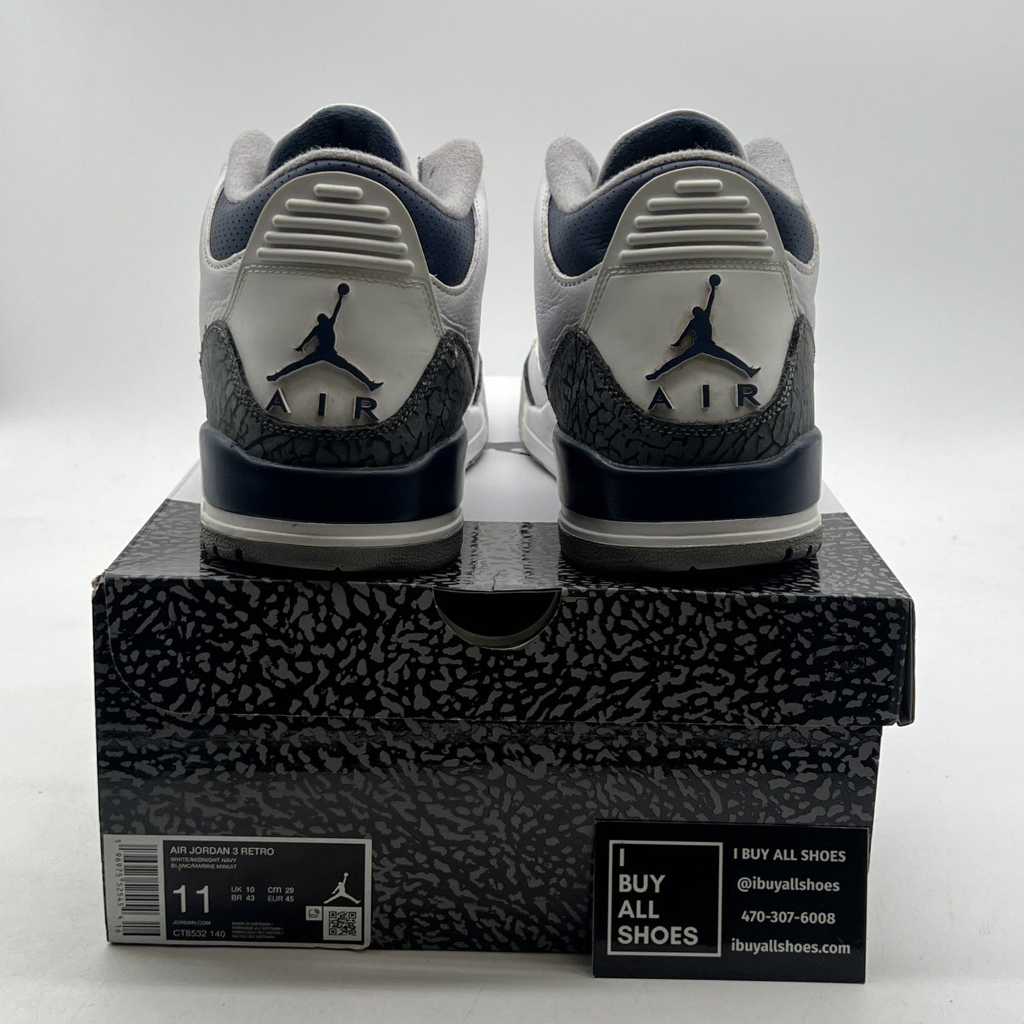 Size 11 - Air Jordan 3 Retro Midnight Navy (CT8532-140)