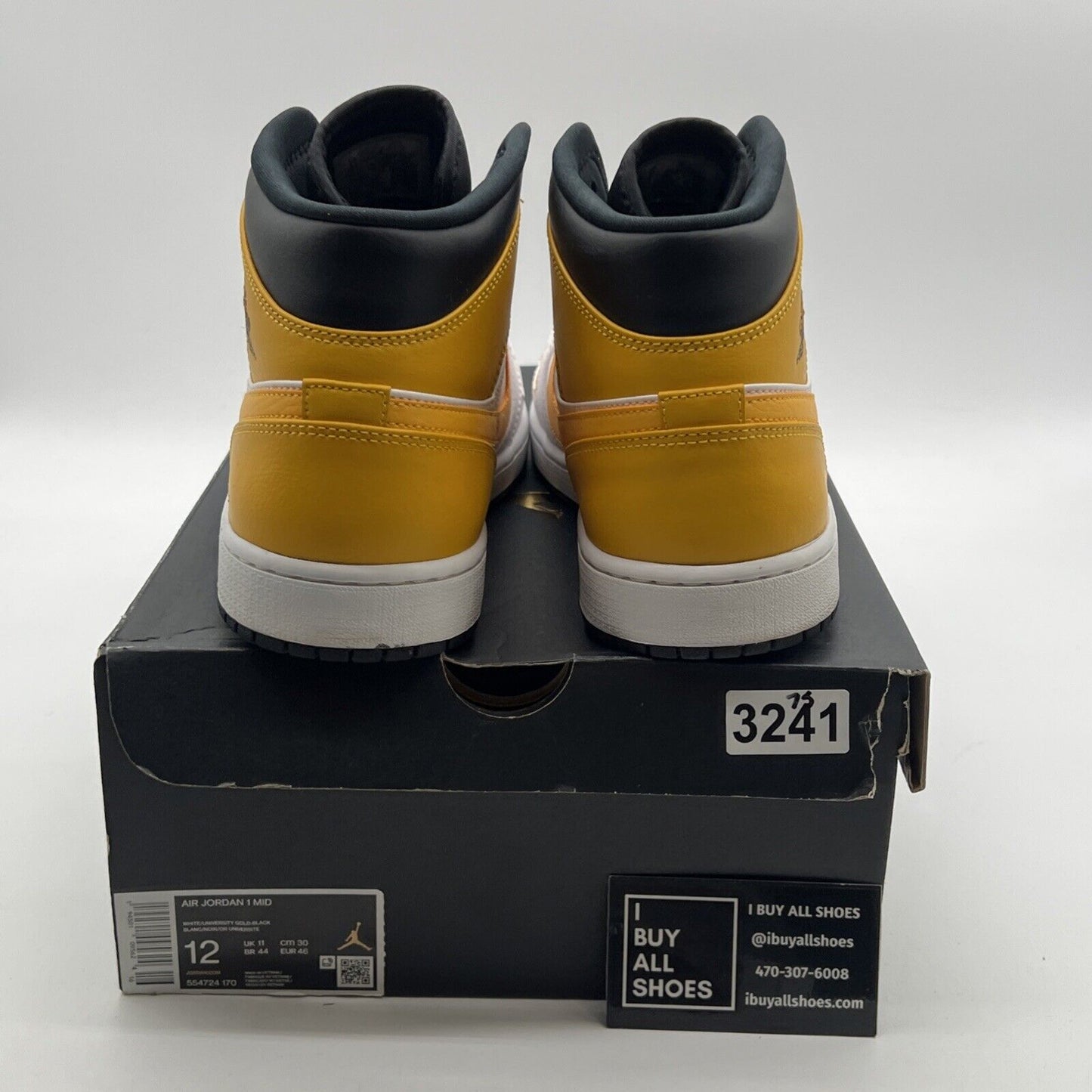 Size 12 - Air Jordan 1 Mid University Gold (554724-170)