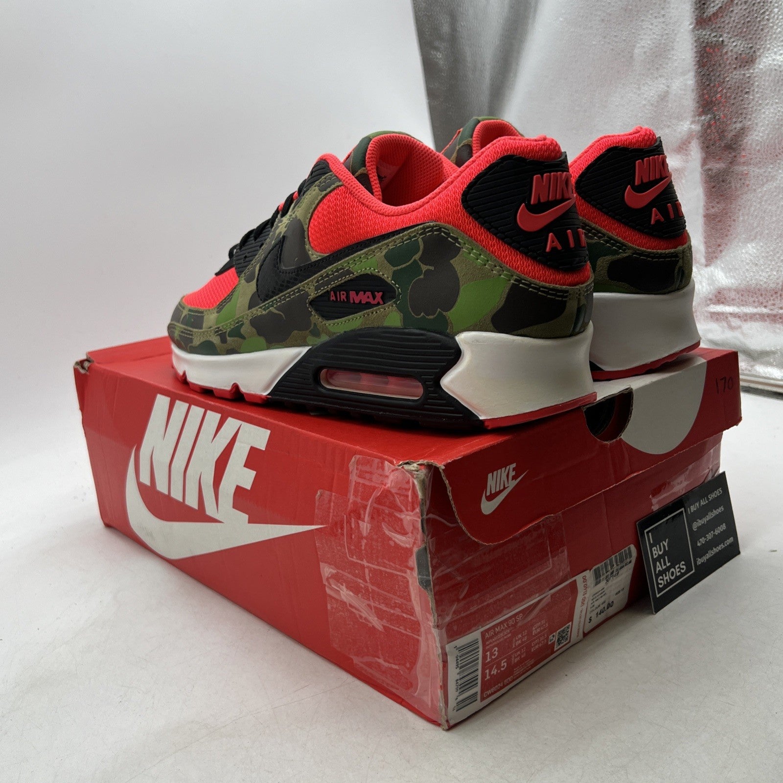 Size 13 - Nike Air Max 90 SP 2020 Reverse Duck Camo (CW6024-600)