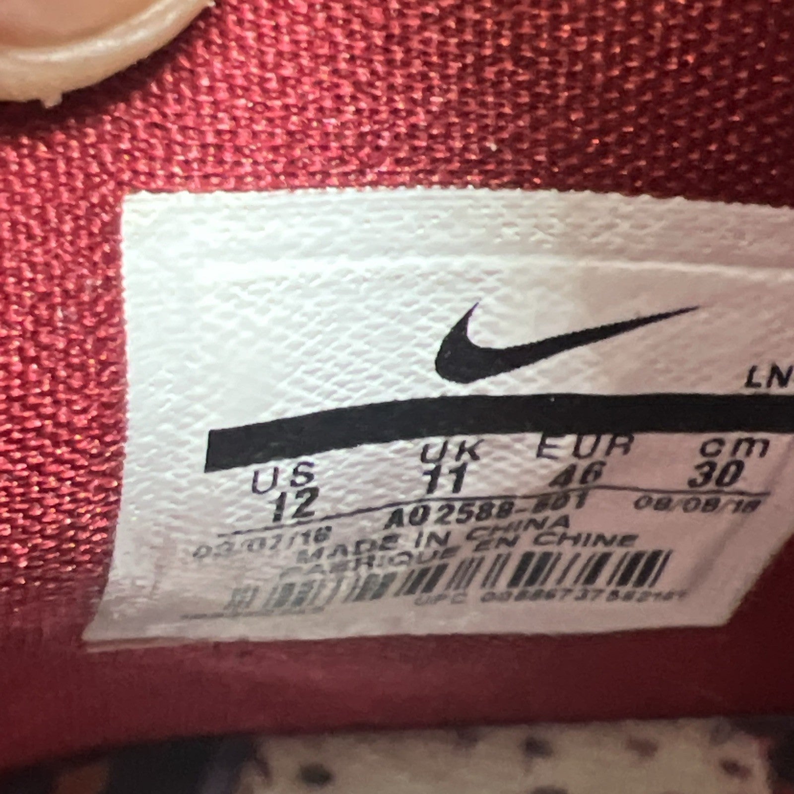 Size 12 - Nike LeBron 16 King - (AO2588-601)