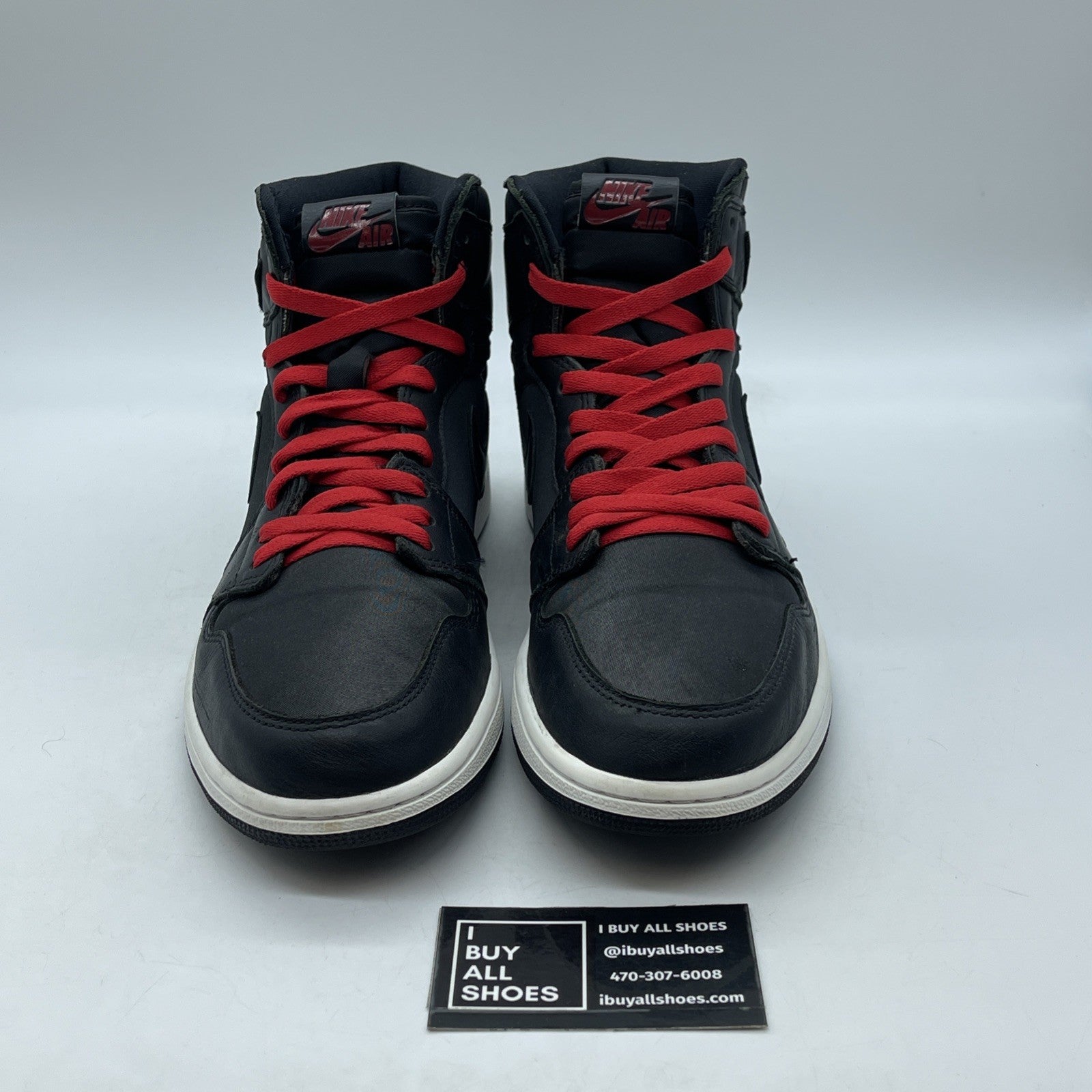 Size 11 - Air Jordan 1 Retro OG High Black Gym Red Leather (555088-060)
