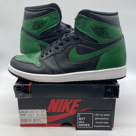 Size 10.5 - Air Jordan 1 Retro OG Prm High Yin Yang (CUSTOM) Green (555088-011)