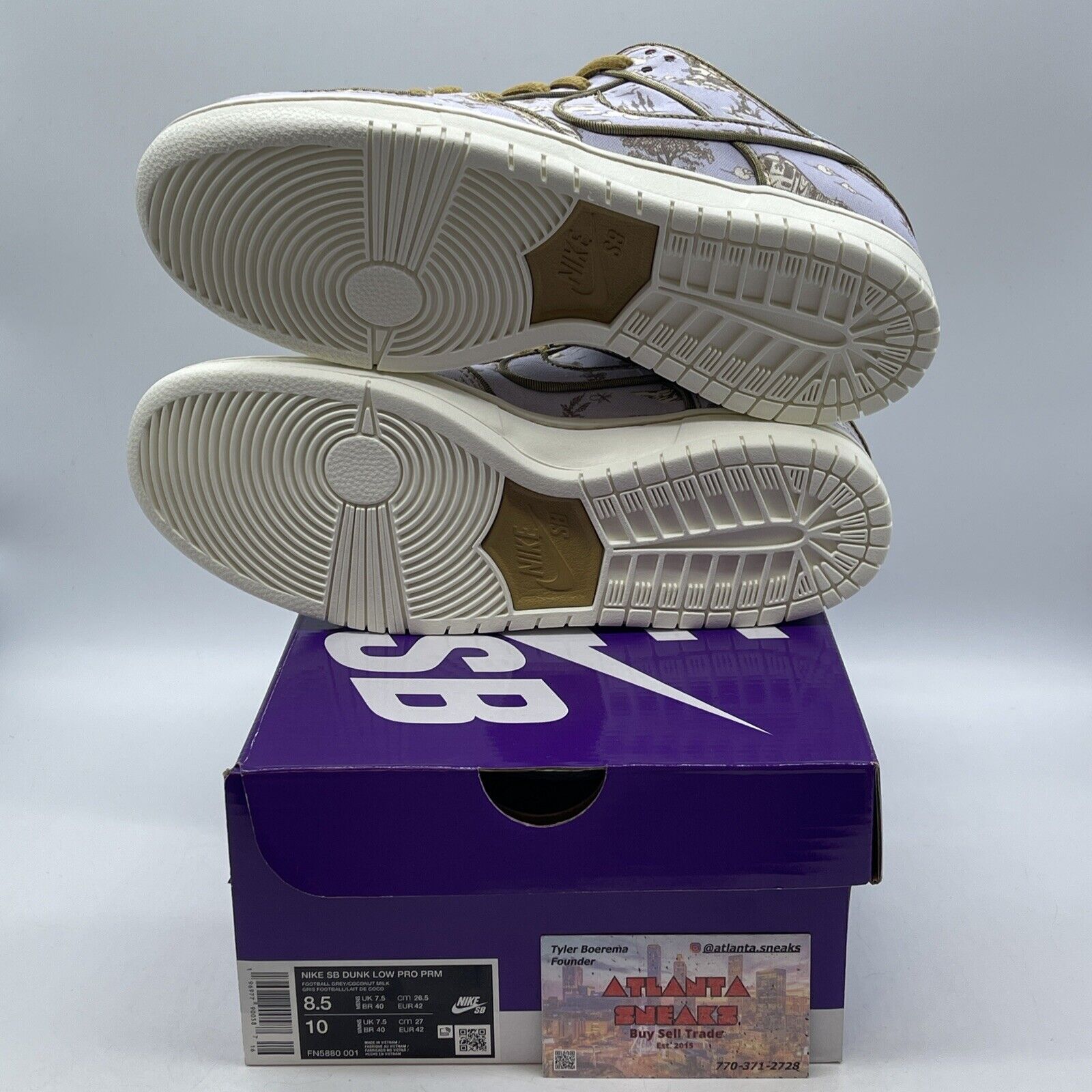 Size 8.5 - Nike Dunk Premium SB Low City of Style Pack Purple Suede (FN5880-001)