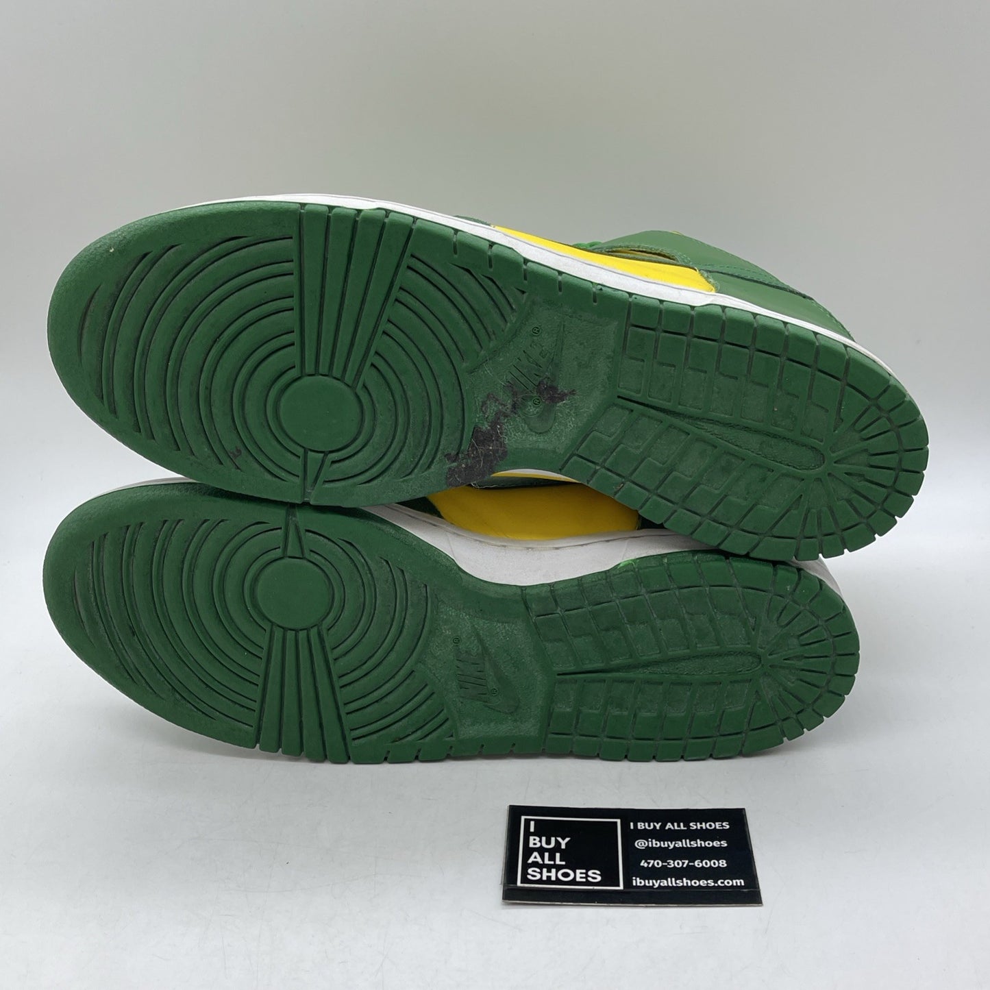 Size 13 - Nike Dunk High Brazil Yellow Green Leather (304717-731)