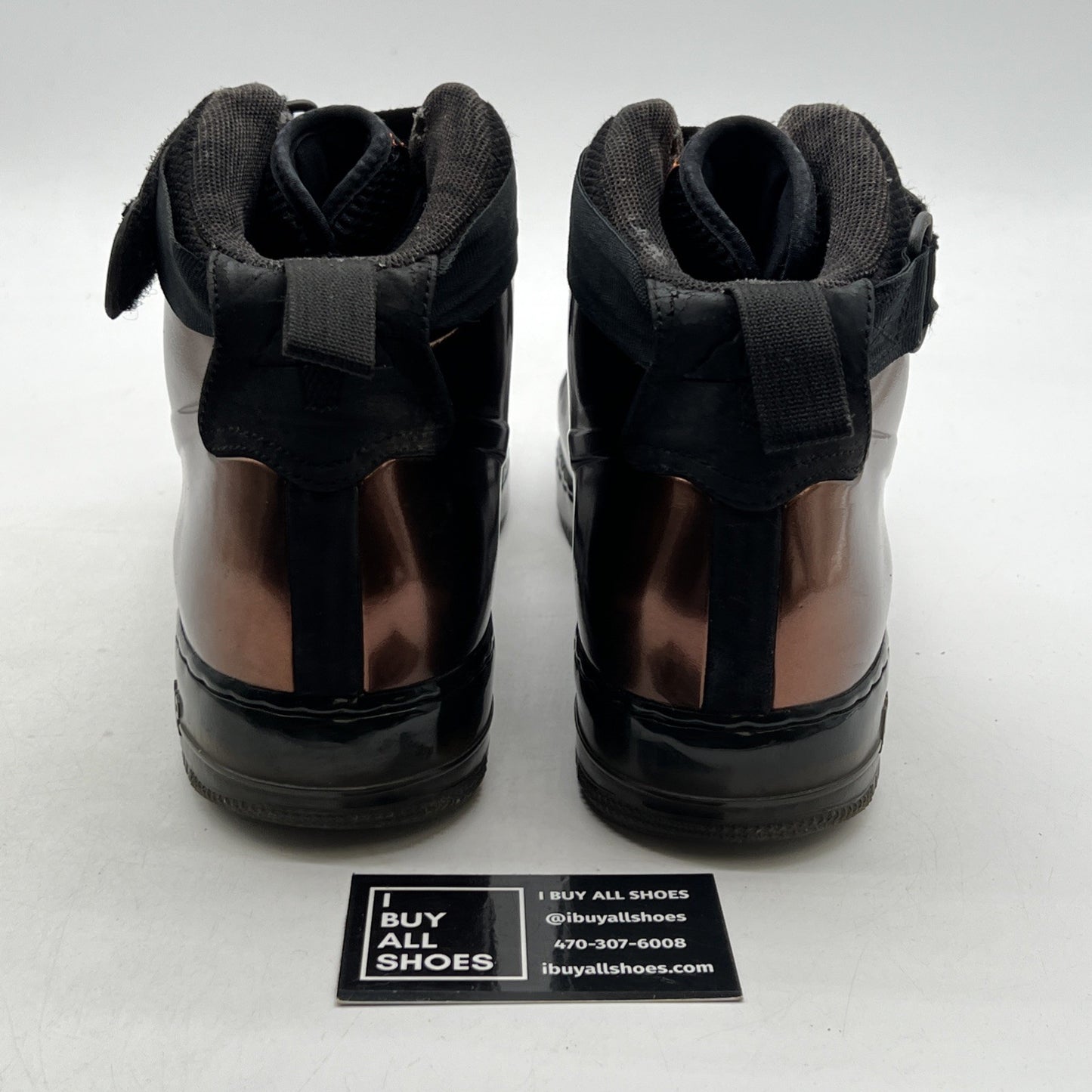 Size 10.5 - Nike Air Force 1 Foamposite Bhm Qs Black History Month (586582-800)