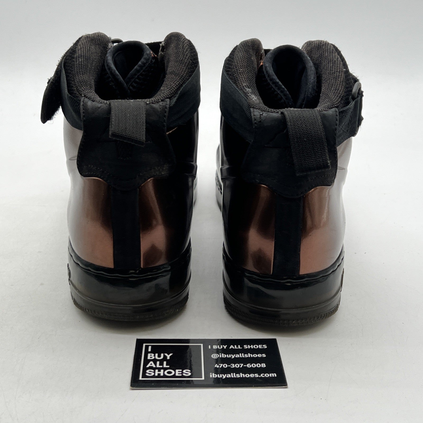 Size 10.5 - Nike Air Force 1 Foamposite Bhm Qs Black History Month (586582-800)