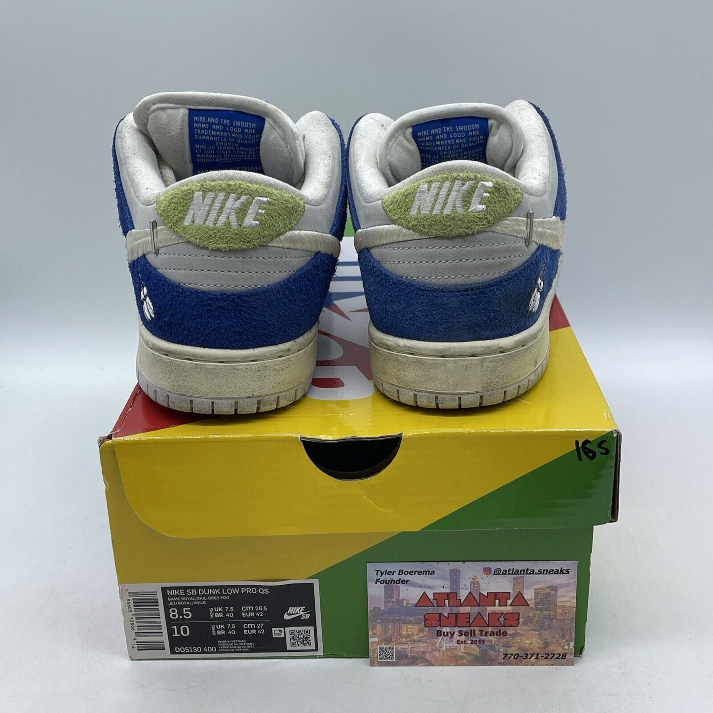 Size 8.5 - Nike Fly Streetwear x Dunk Pro SB Low Gardenia Blue (DQ5130-400)