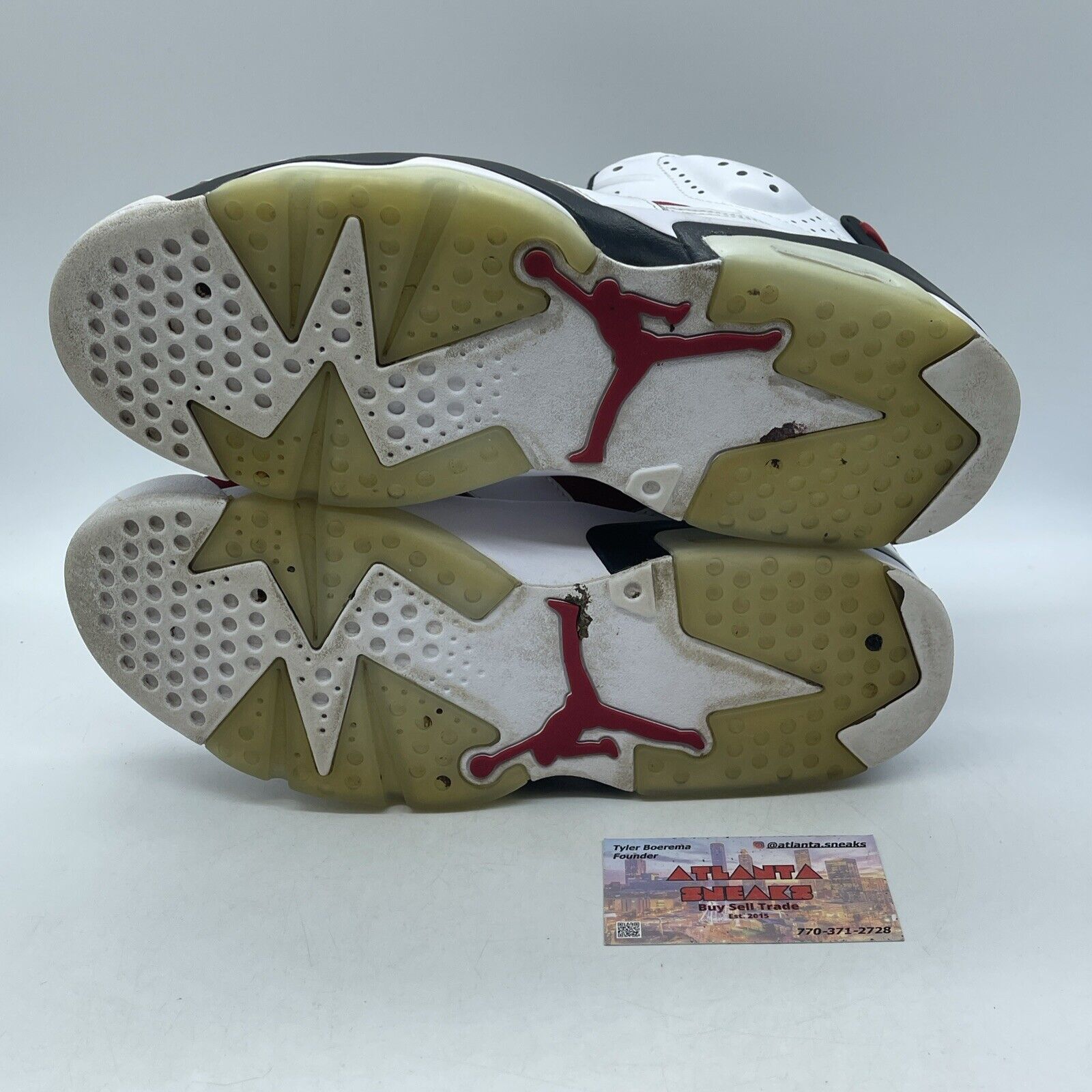 Size 10.5 - Jordan 6 Retro OG Mid Carmine White Black Suede (CT8529-106)