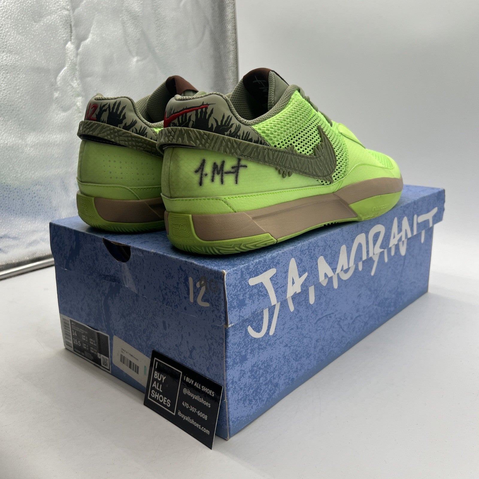 Size 14 - Nike Ja 1 NRG Halloween - Zombie (FD6565-300)
