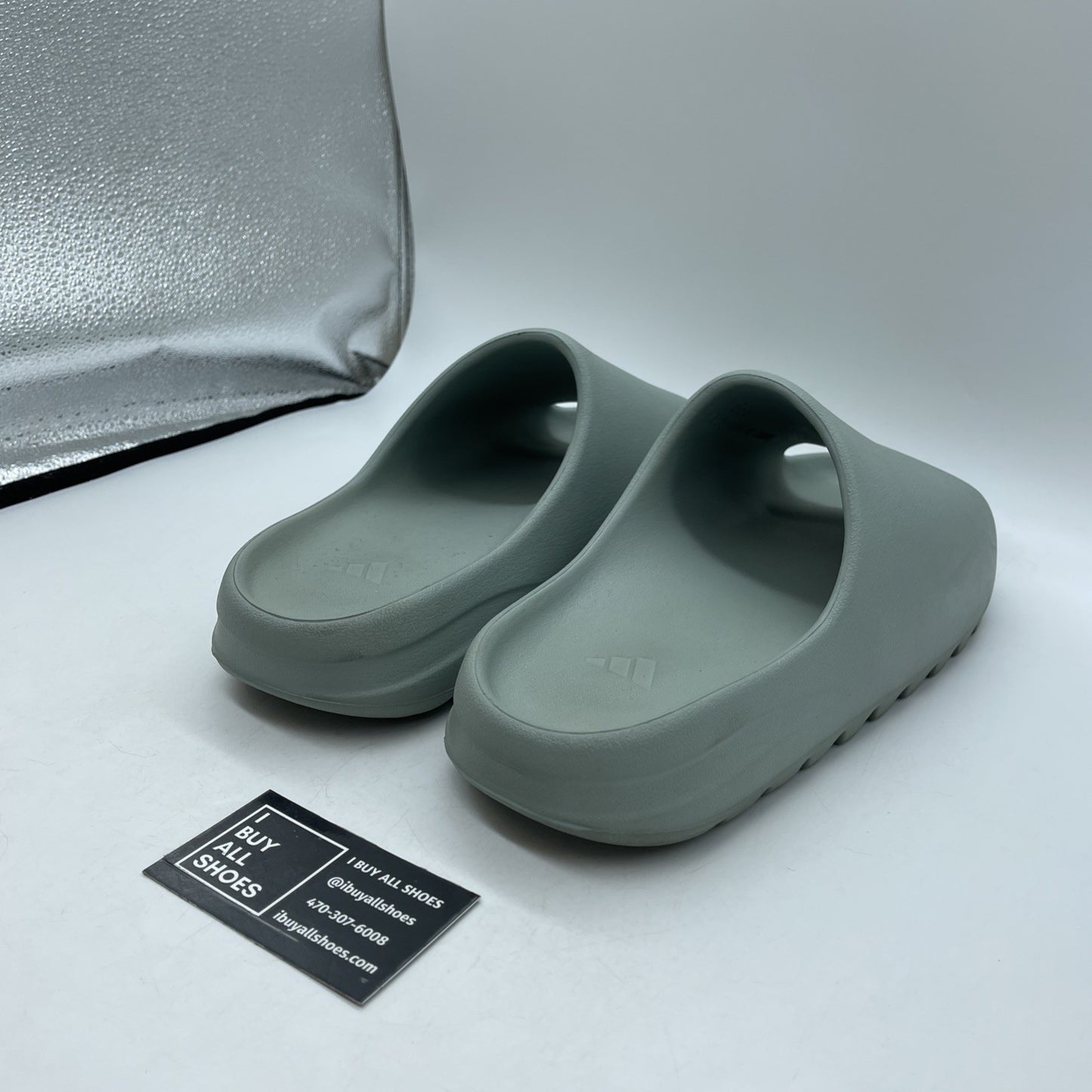 Size 13 - Yeezy Slides Salt Rubber Blue (ID5480)
