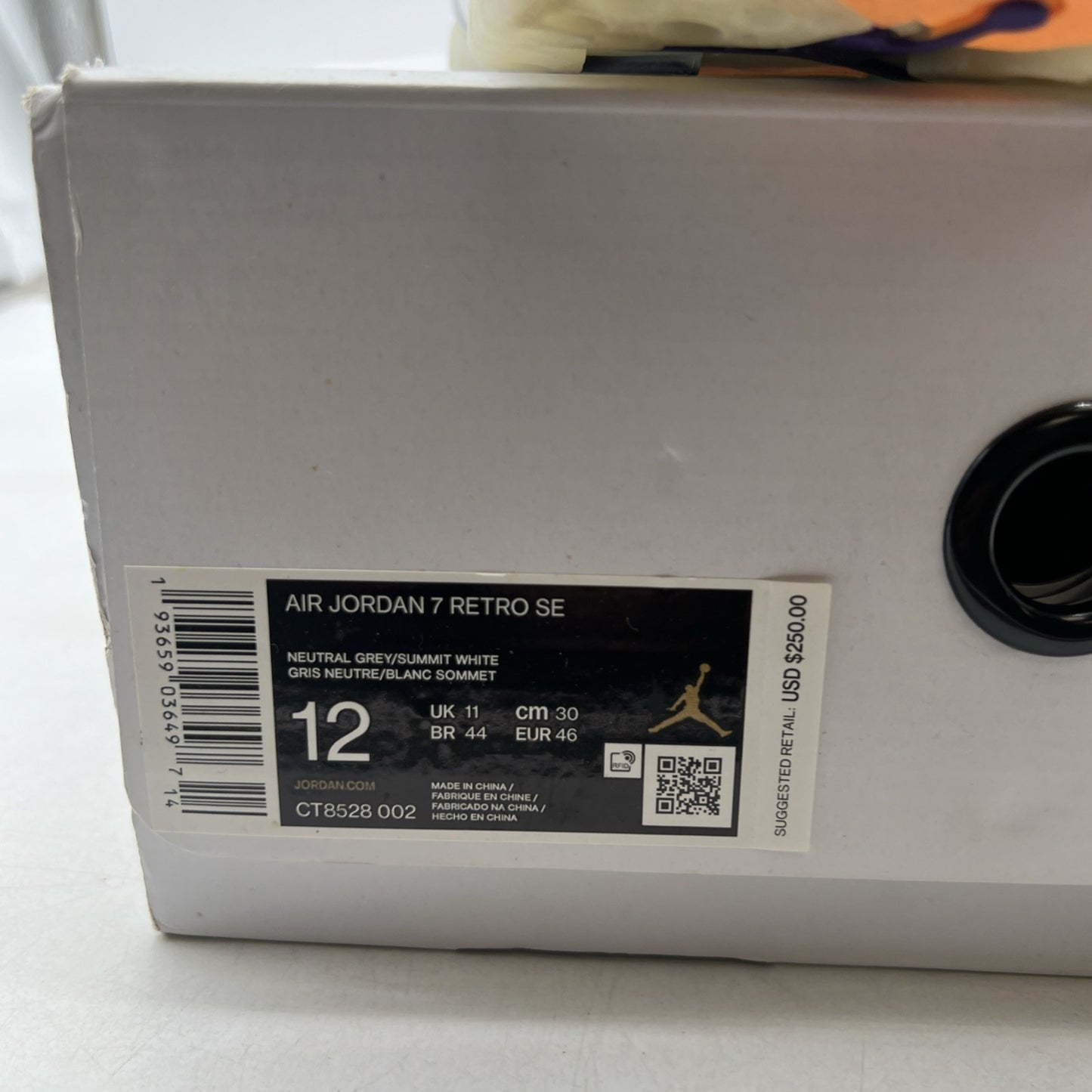 Size 12 - Air Jordan 7 Retro SE Hare 2.0 (CT8528-002)