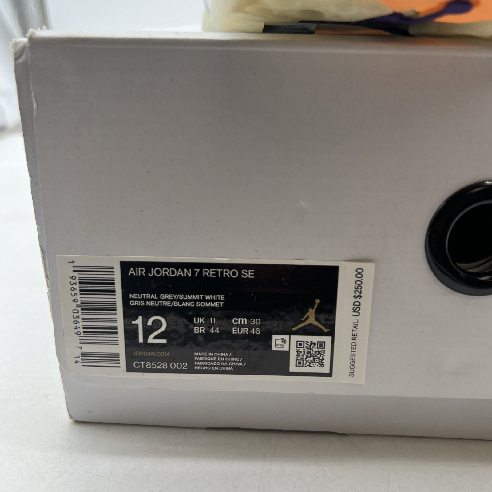 Size 12 - Air Jordan 7 Retro SE Hare 2.0 (CT8528-002)