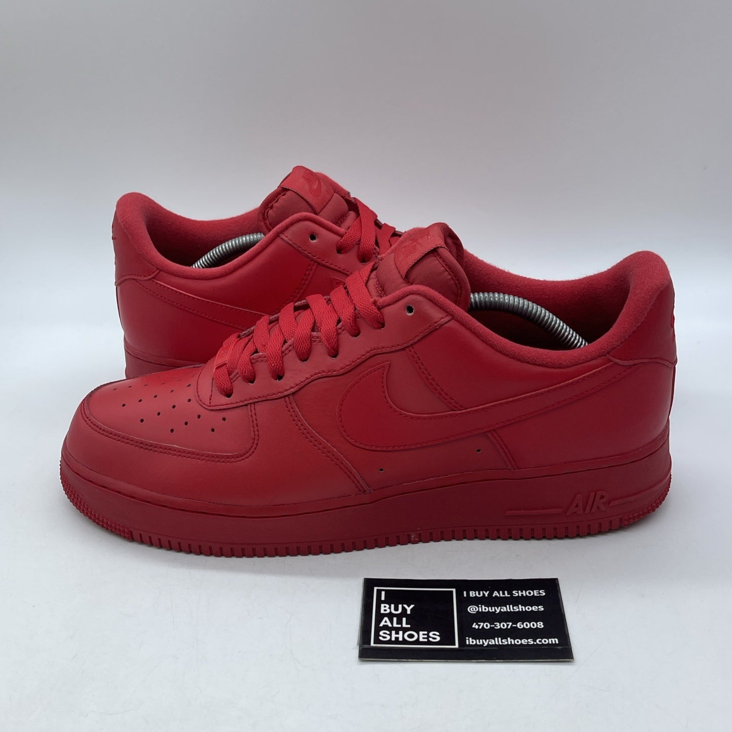 Size 12 - Nike Air Force 1 Low Triple Red Leather (CW6999-600)