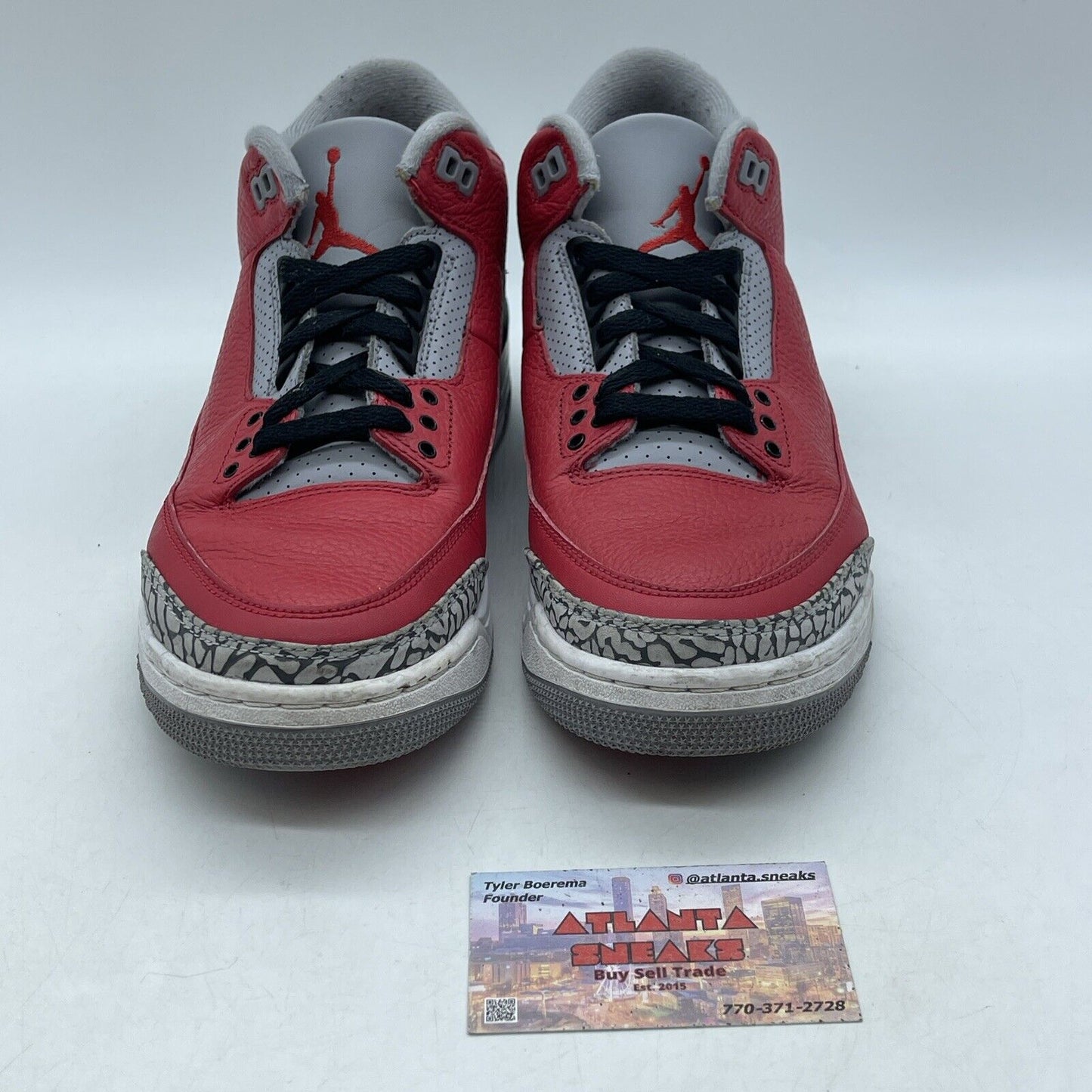 Size 8 - Jordan 3 Retro SE Mid Unite Grey Suede Black Red leather (CK5692-600)