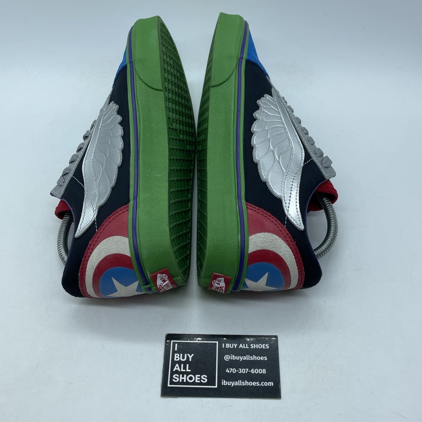 Size 9 - Vans Marvel Avengers Old Skool Captain America Suede (721356)