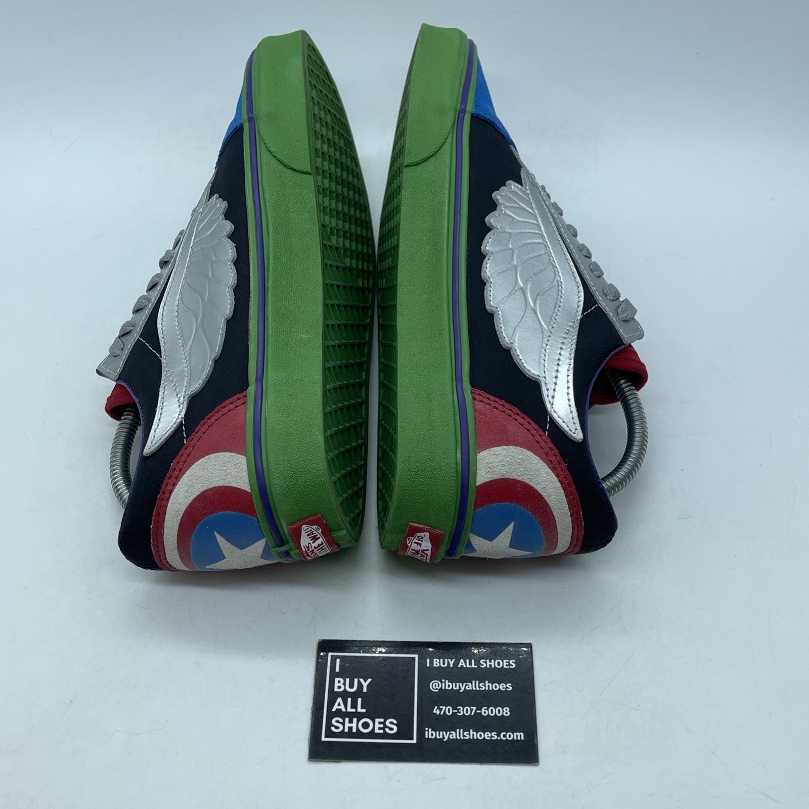 Size 9 - Vans Marvel Avengers Old Skool Captain America Suede (721356)