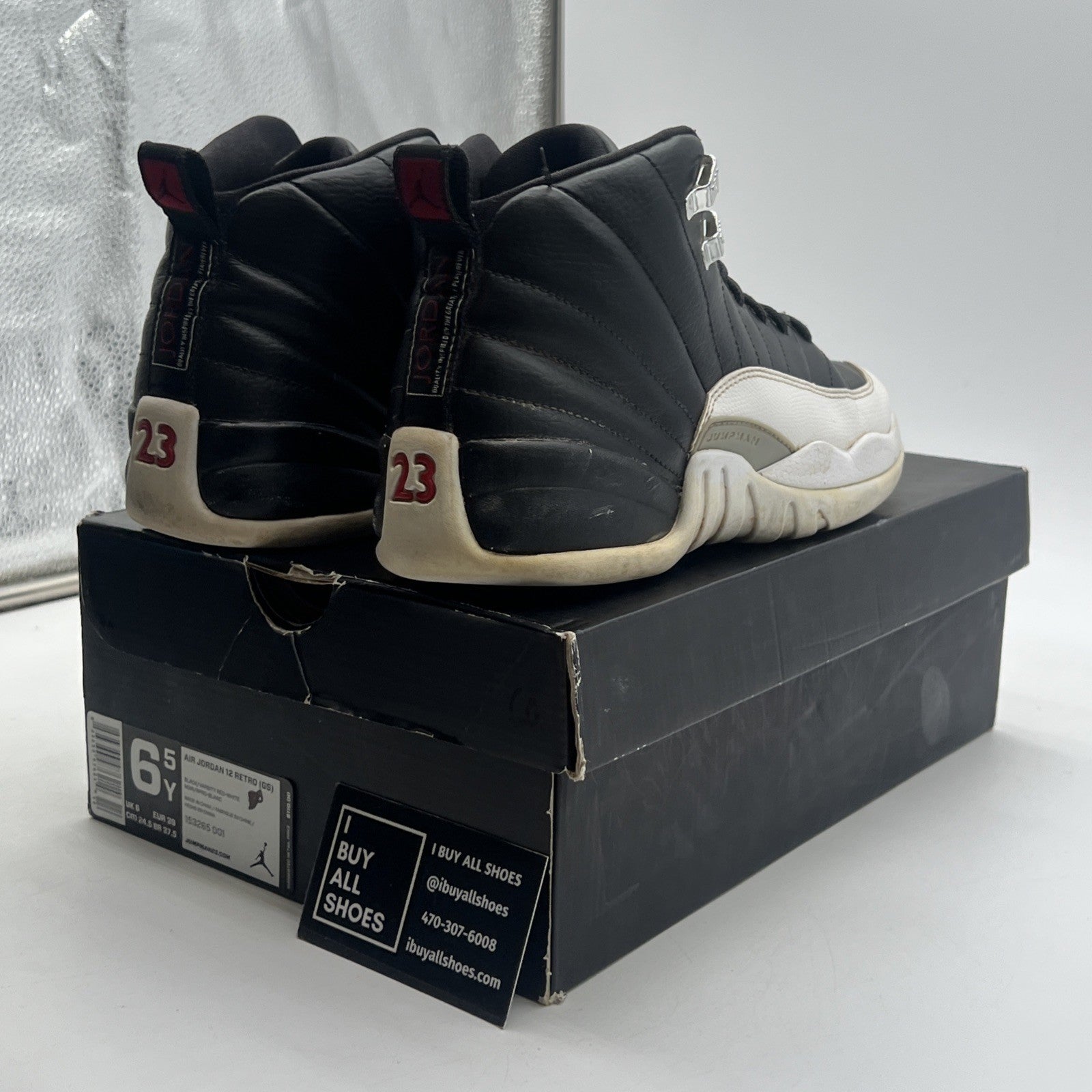 Size 6.5Y - Air Jordan 12 Retro Playoffs (153265-001)