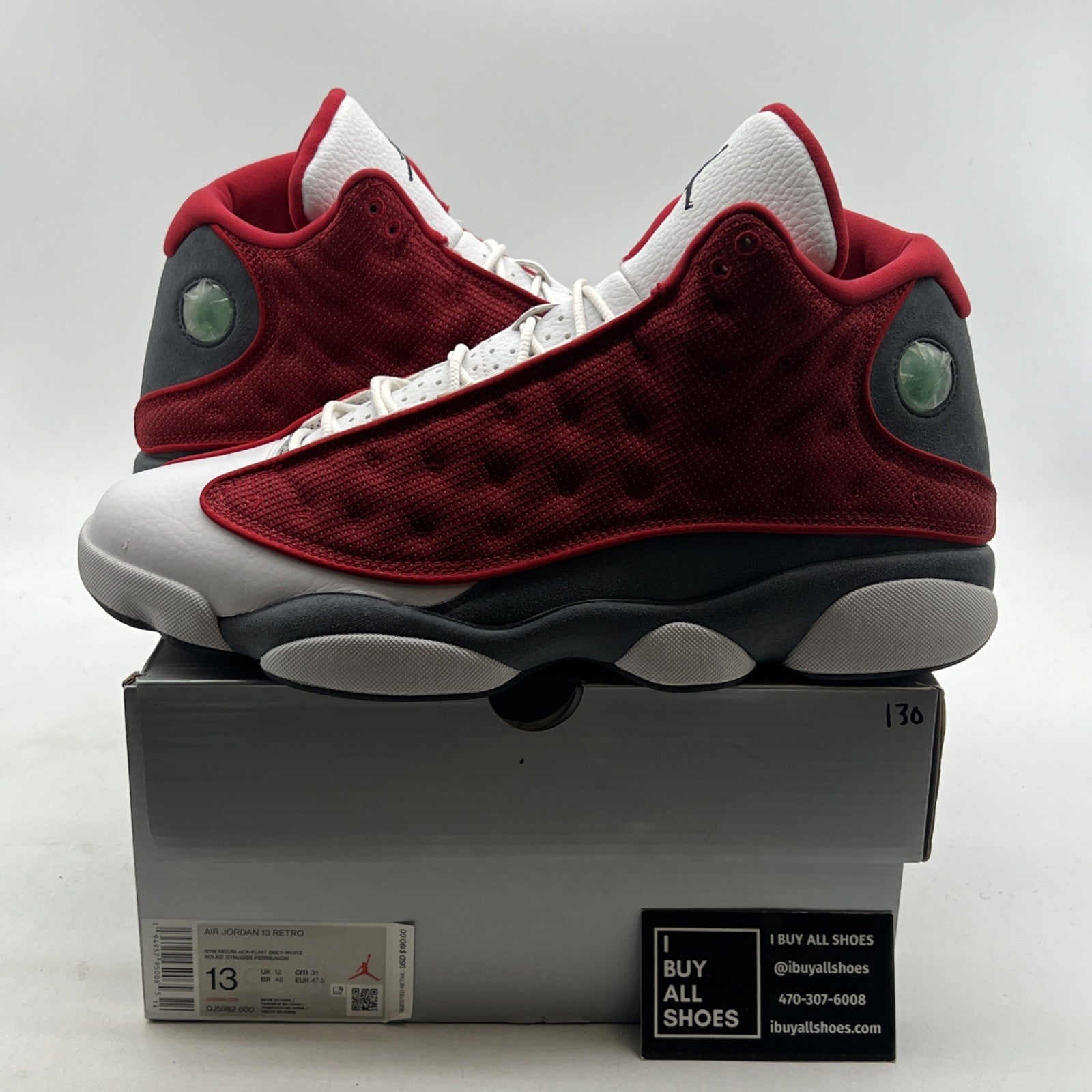 Size 13 - Air Jordan 13 Red/White - (DJ5982-600)