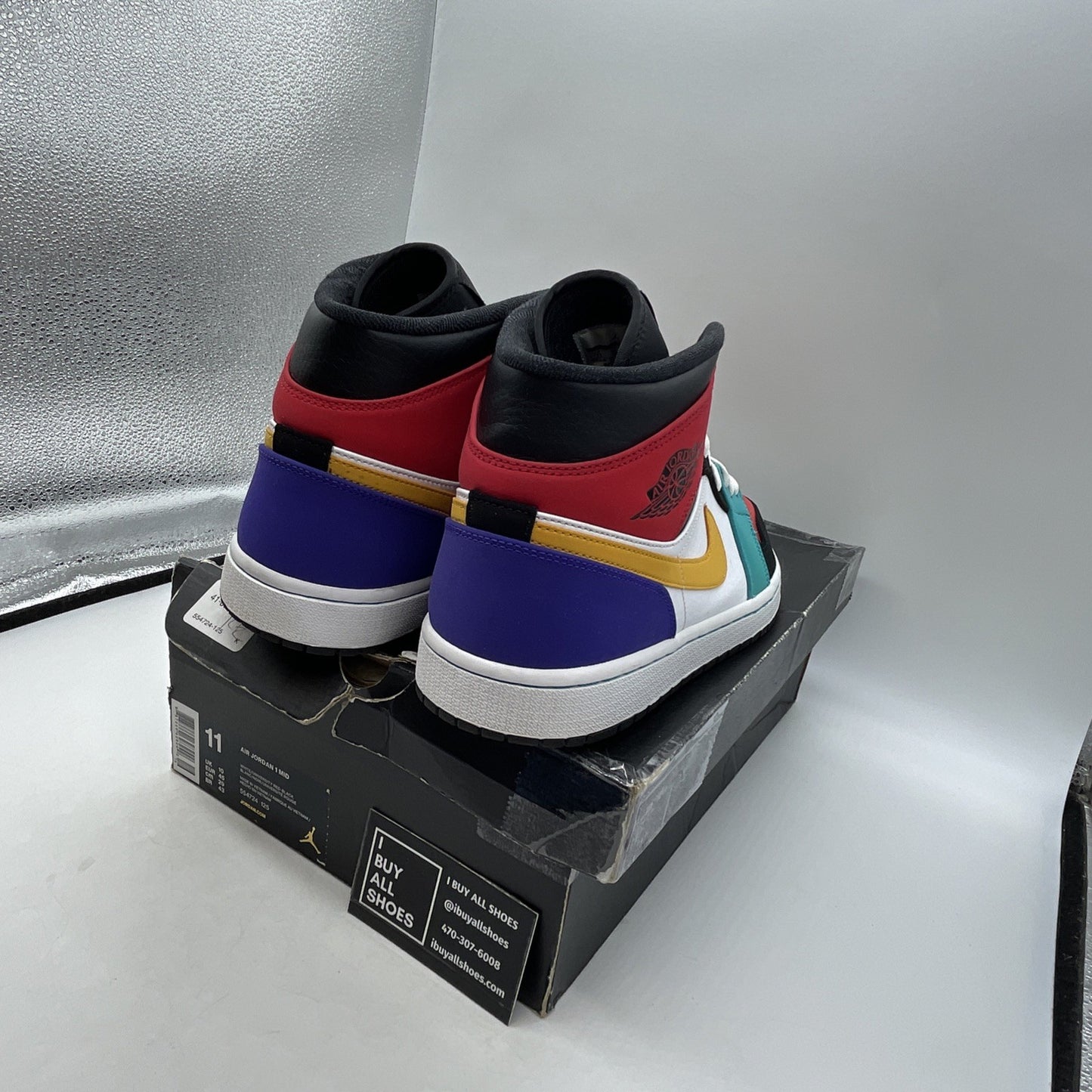 Size 11 - Air Jordan 1 Mid Multi-Color (554724-125)