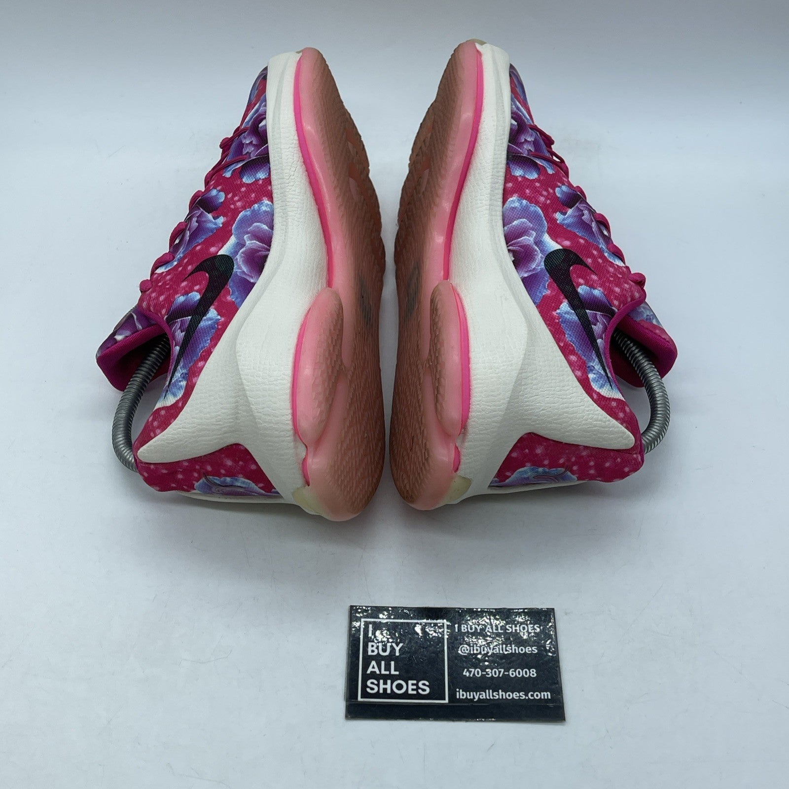 Size 7Y (GS) - Nike KD 8 Low Aunt Pearl Pink Purple Black Suede (837786-603)