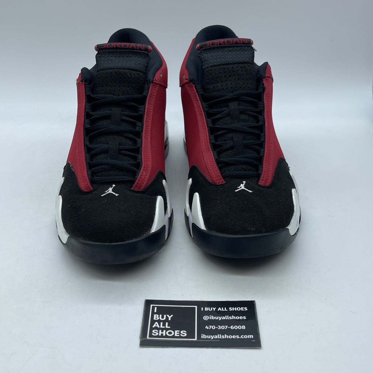Size 10 - Air Jordan 14 Retro Gym Red Black Suede Leather (487471-006)