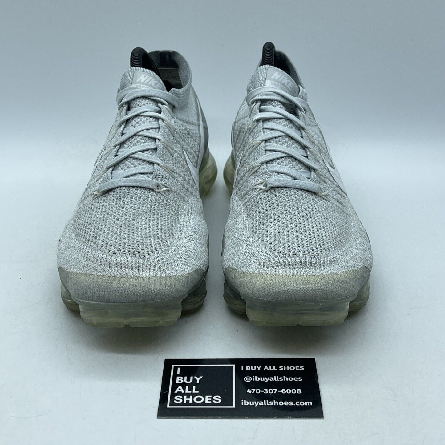 Size 10 - Nike Air VaporMax Pure Platinum White Silver Suede (849558-004)
