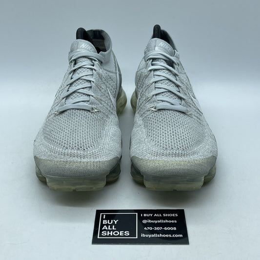 Size 10 - Nike Air VaporMax Pure Platinum White Silver Suede (849558-004)