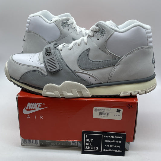 Size 13 - Nike Air Trainer 1 Photon Dust Grey White Suede Leather (DM0521-001)