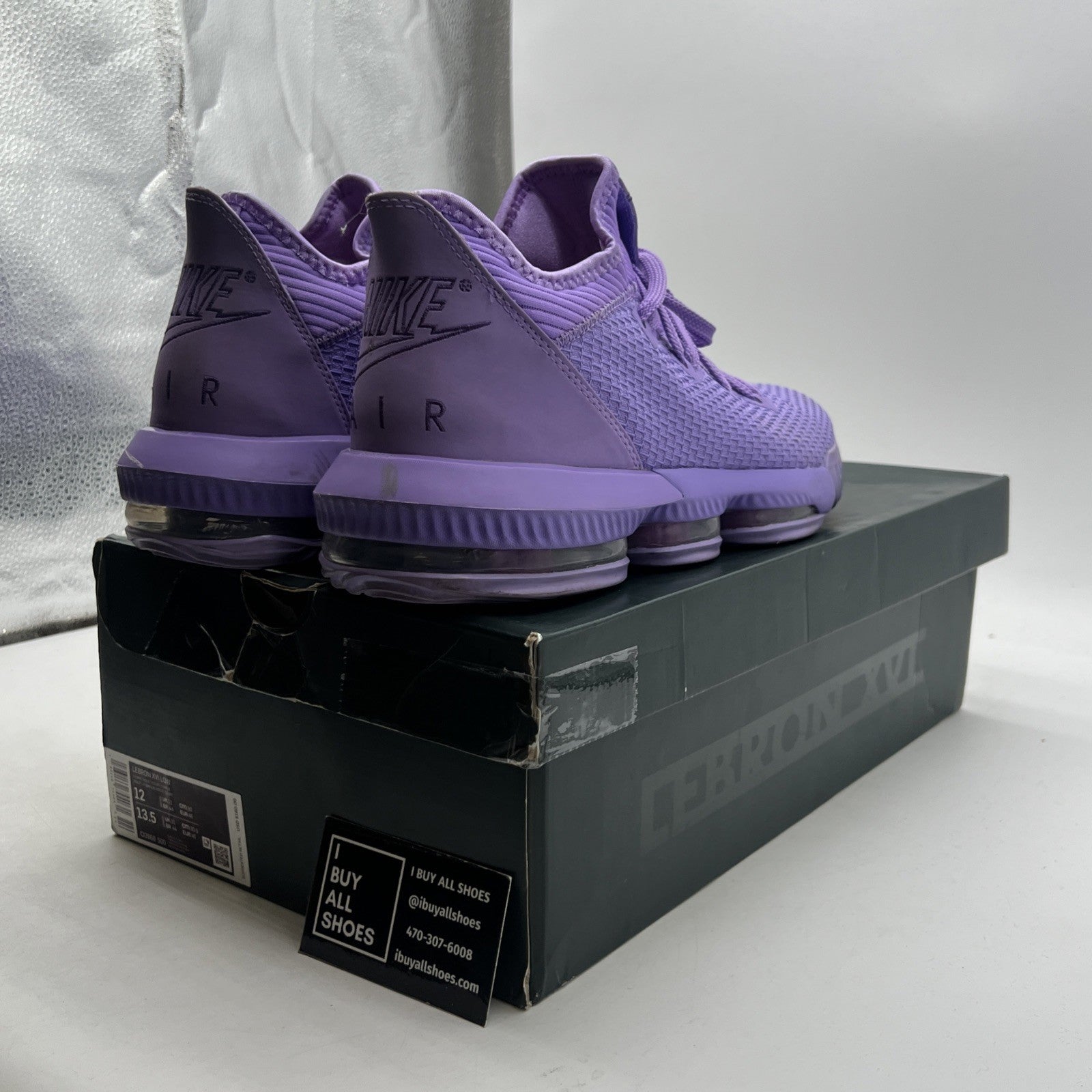 Size 12 - Nike LeBron 16 Low Atomic Purple (CL2668-500)