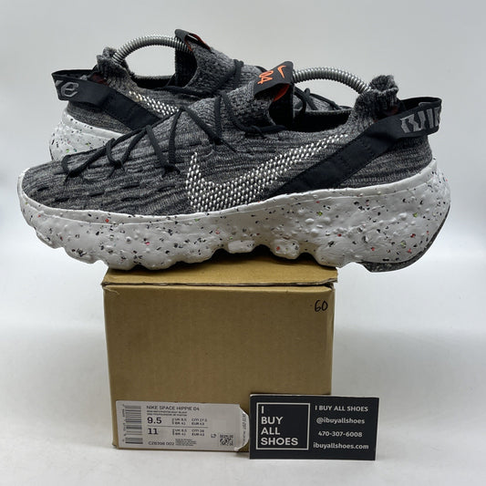Size 9.5 - Nike Space Hippie 04 Iron Grey Orange Suede (CZ6398-002)