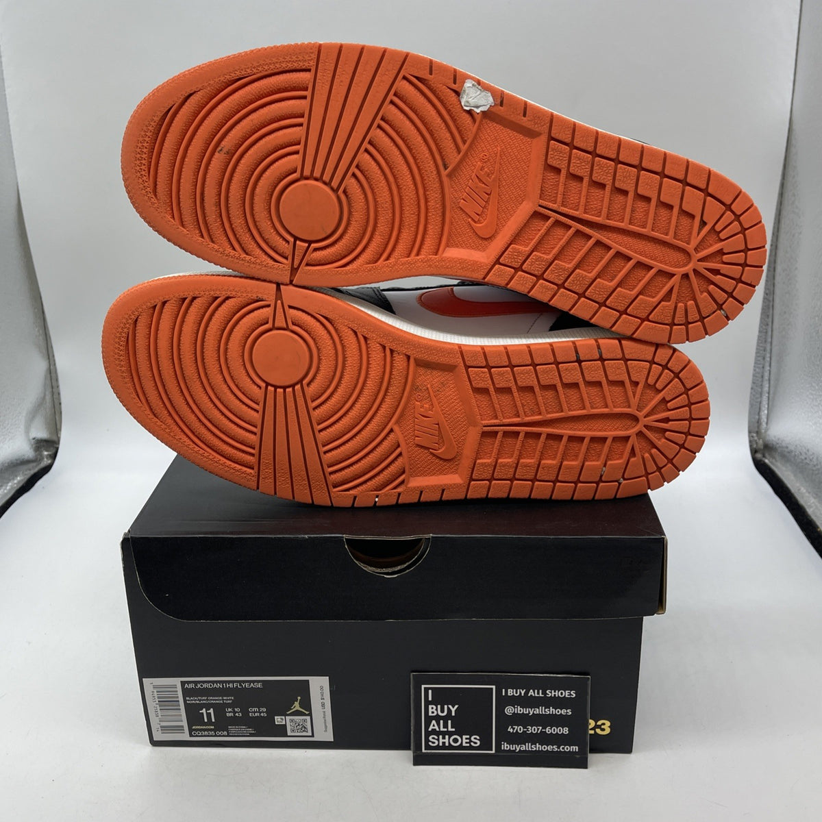 Size 11 - Air Jordan 1 FlyEase High Turf Orange (CQ3835-008)