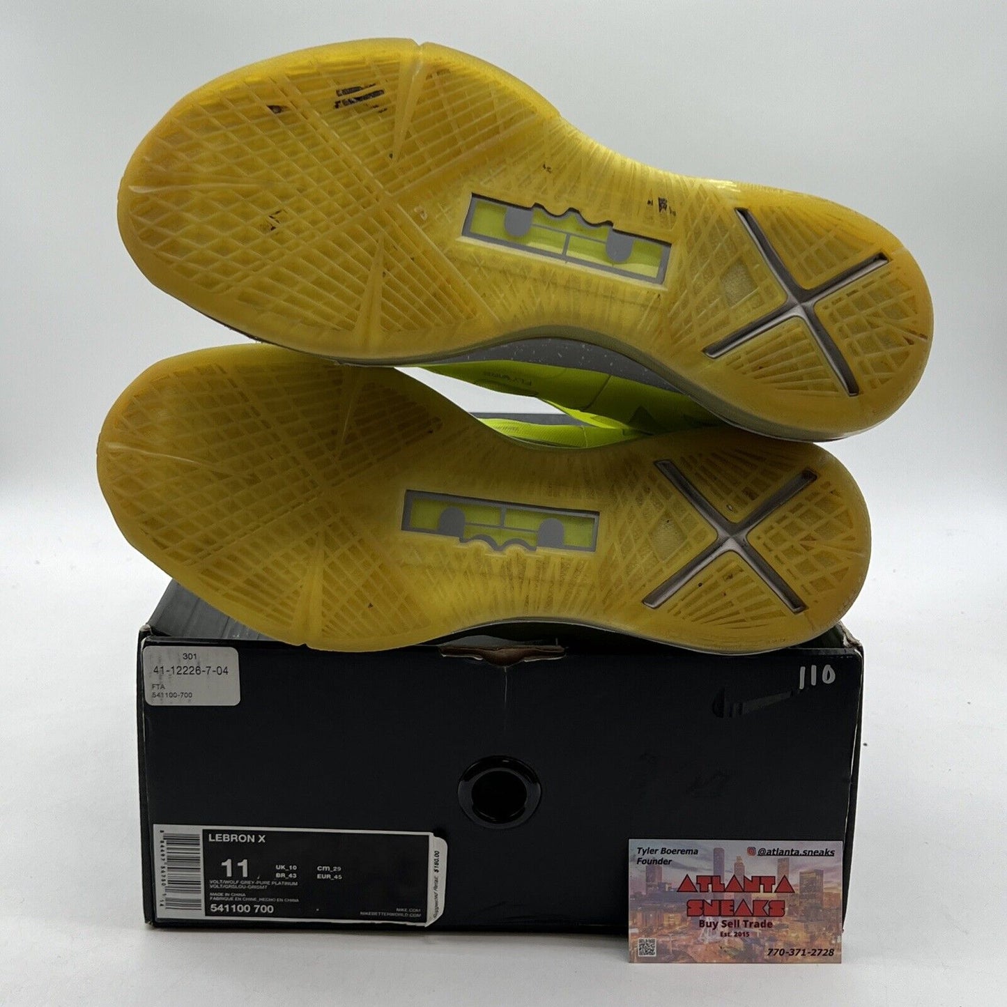 Size 11 - Nike LeBron 10 Volt - (541100-700)