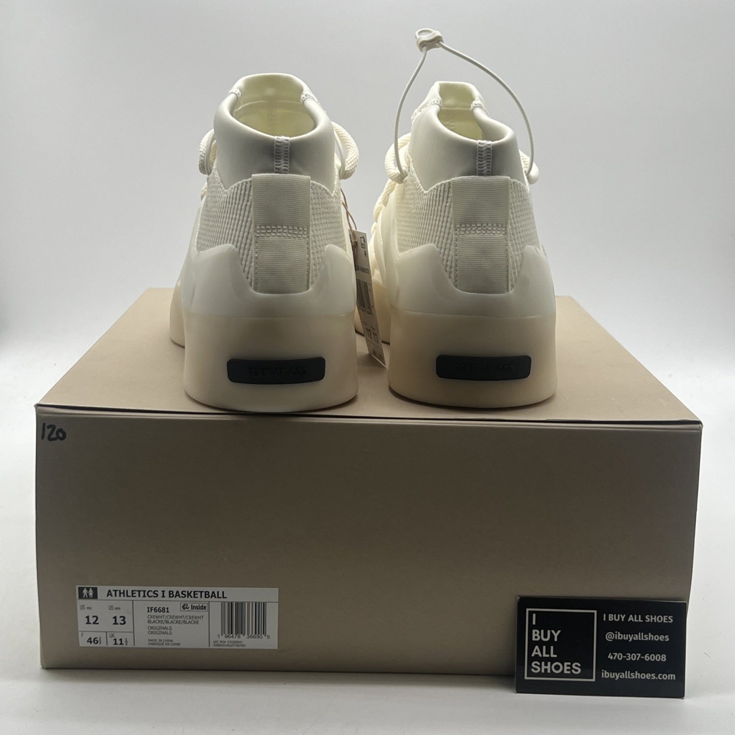 Size 12 - adidas Fear of God Athletics x I BASKETBALL Triple White (IF6681)