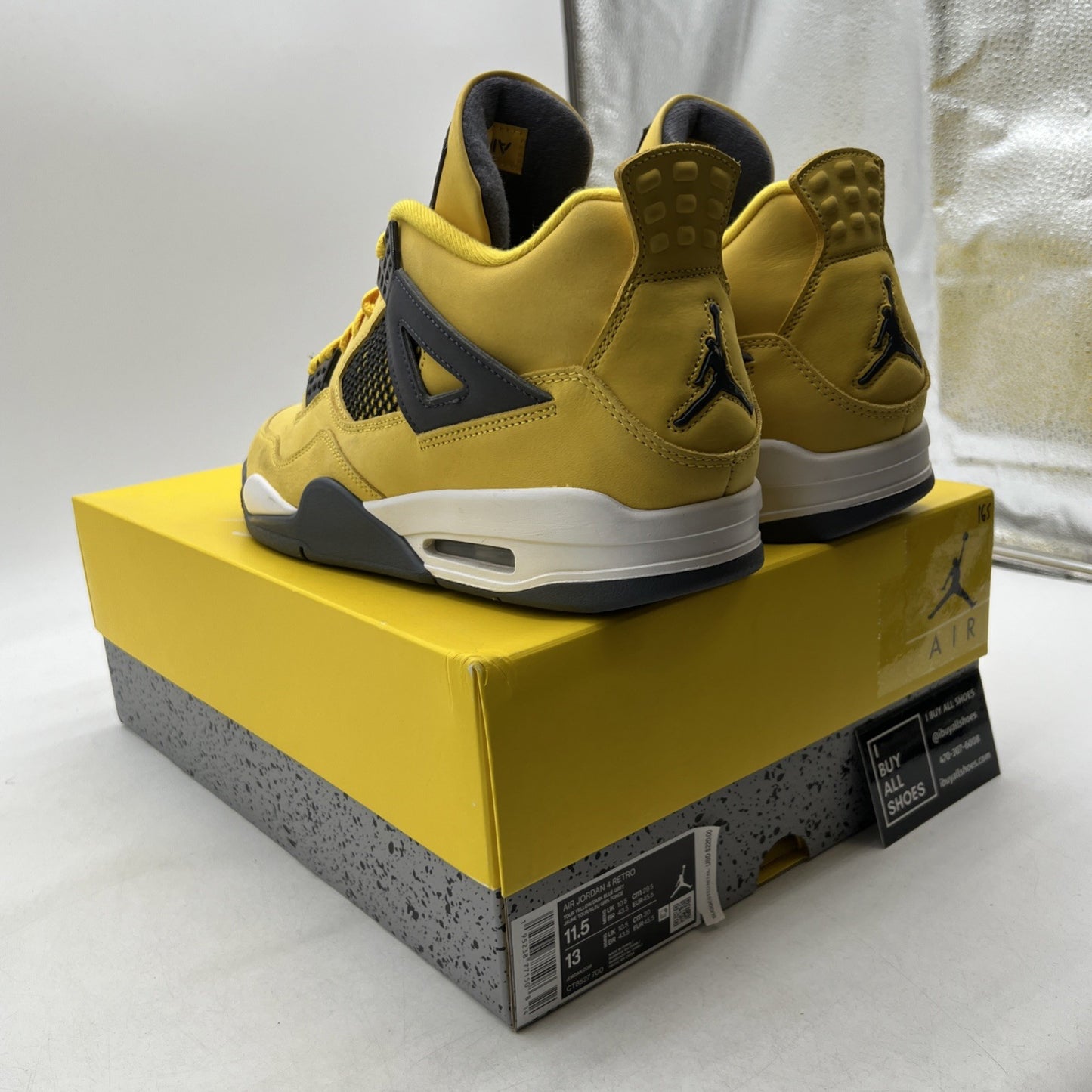 Size 11.5 - Air Jordan 4 Retro Mid Lightning (CT8527-700)