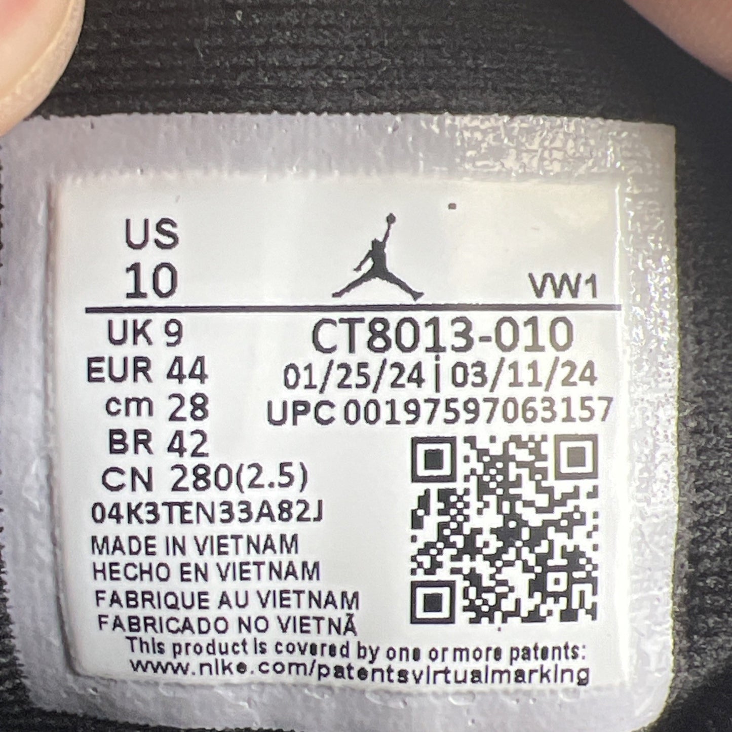 Size 10 - Air Jordan 12 Retro Barons (CT8013-010)