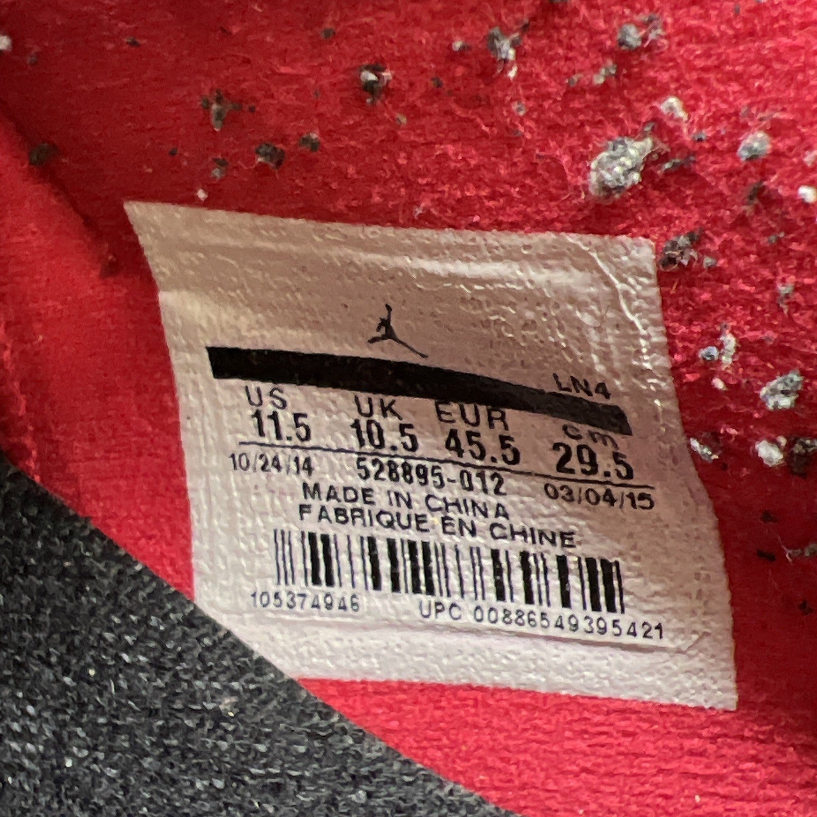 Size 11.5 - Air Jordan 11 Retro 2015 Low Bred (528895-012)