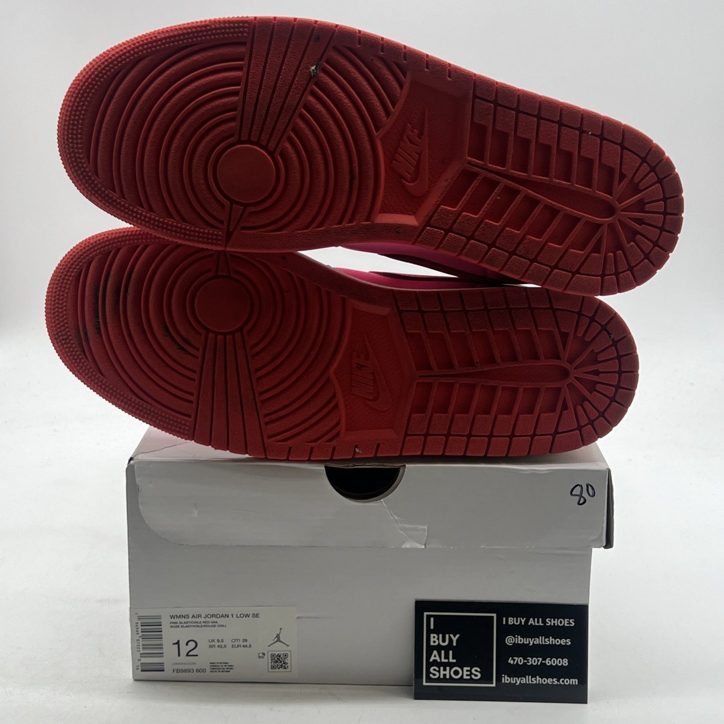Size 12 - Air Jordan 1 SE Low Pink Blast W (FB9893-600)