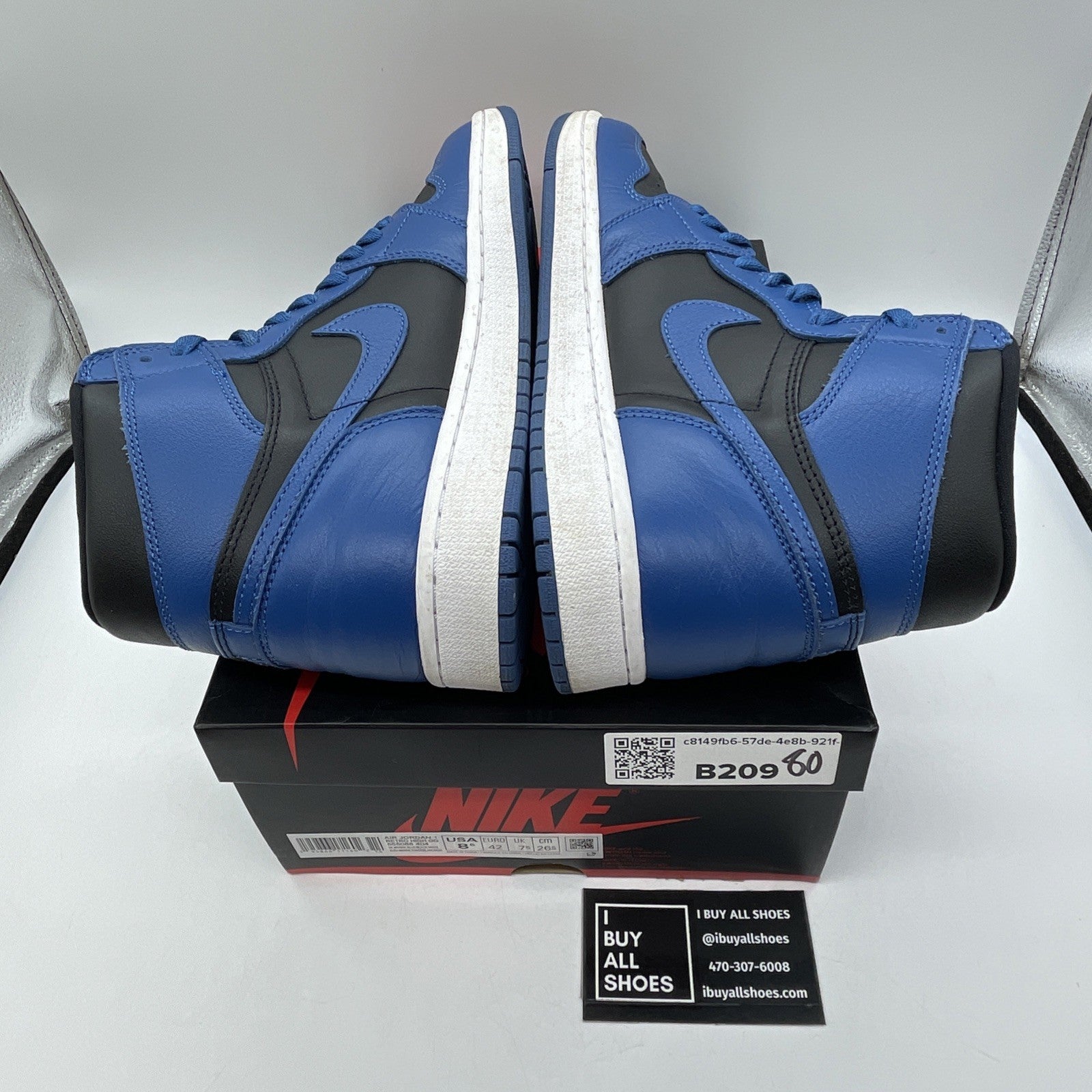 Size 8.5 - Jordan 1 Retro OG High Dark Marina Blue Leather (555088-404)
