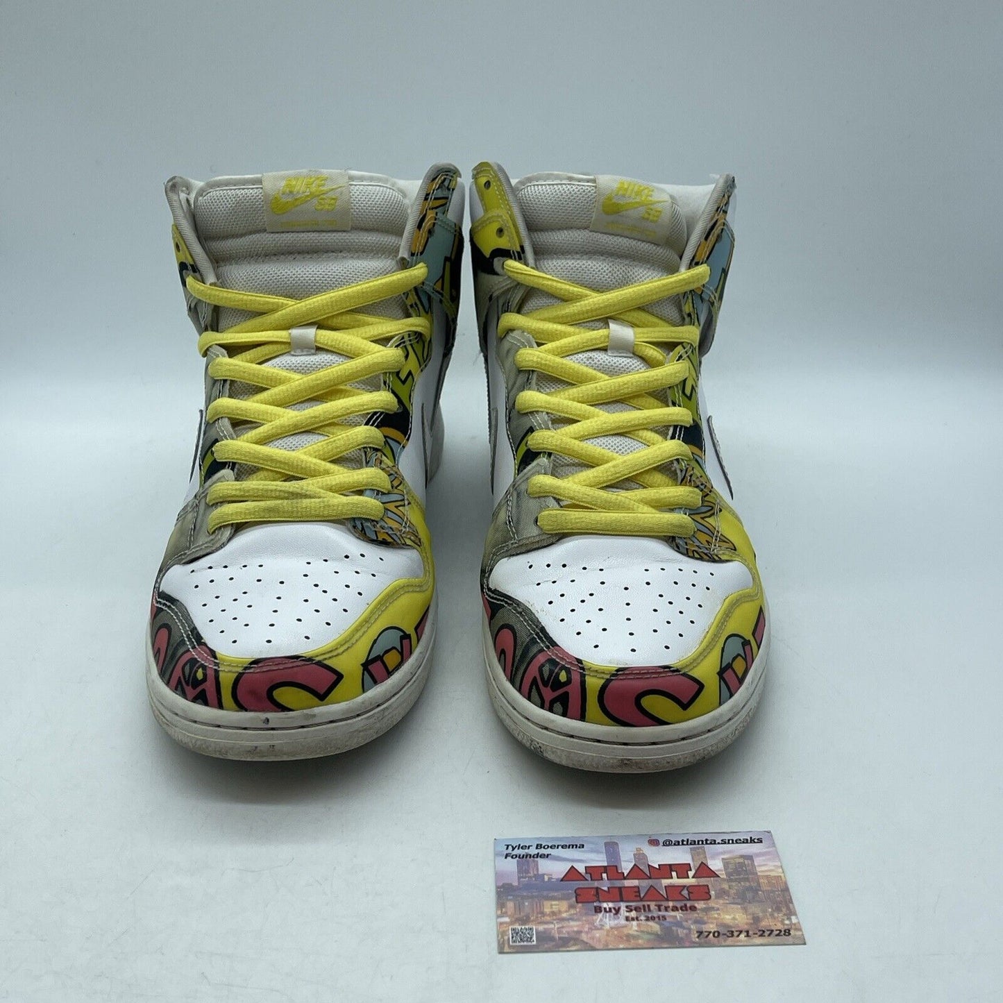 Size 11 - Nike Dunk PRM DLS SB QS High De La Soul White Yellow (748751-177)