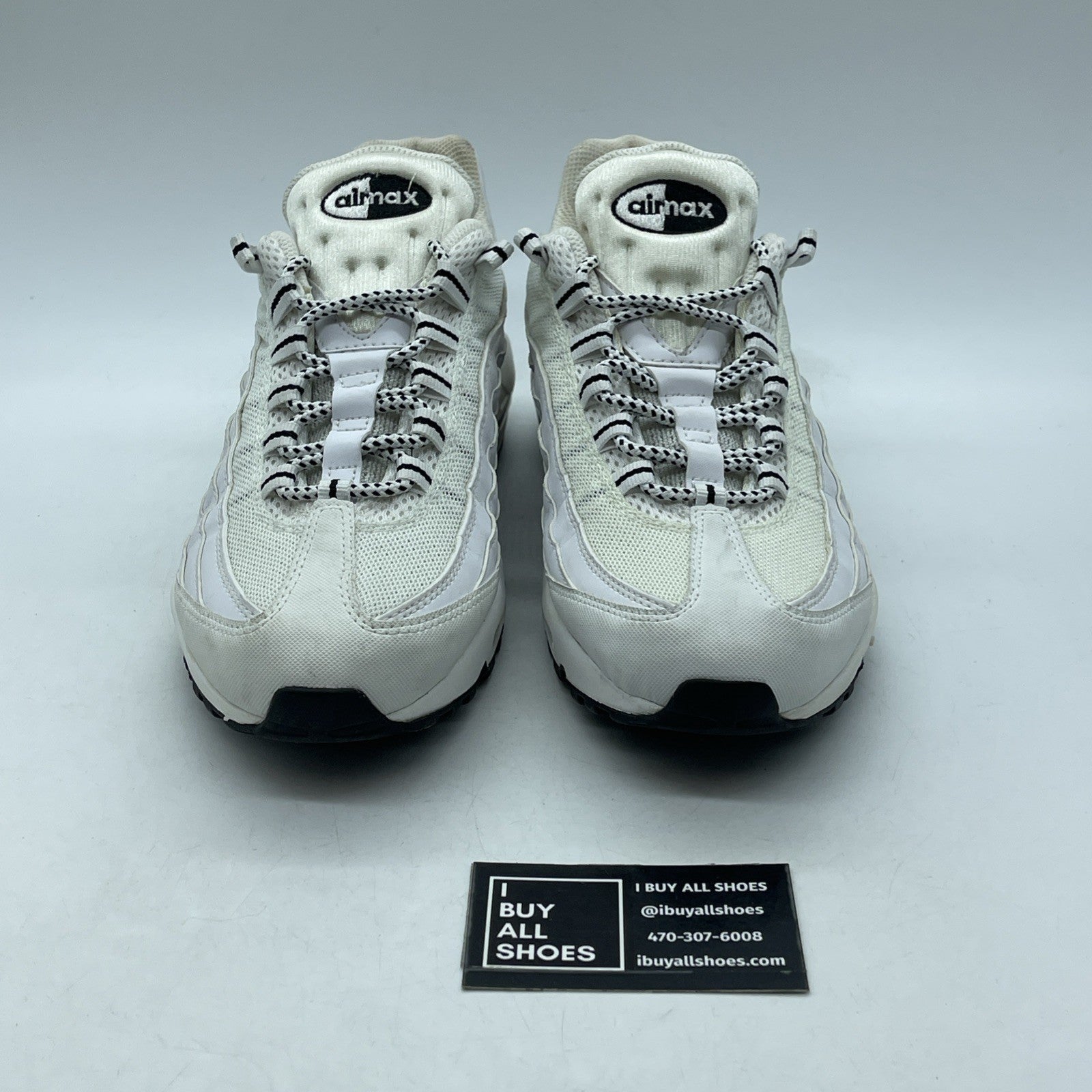 Size 10 - Nike Air Max 95 White Black (609048-109)
