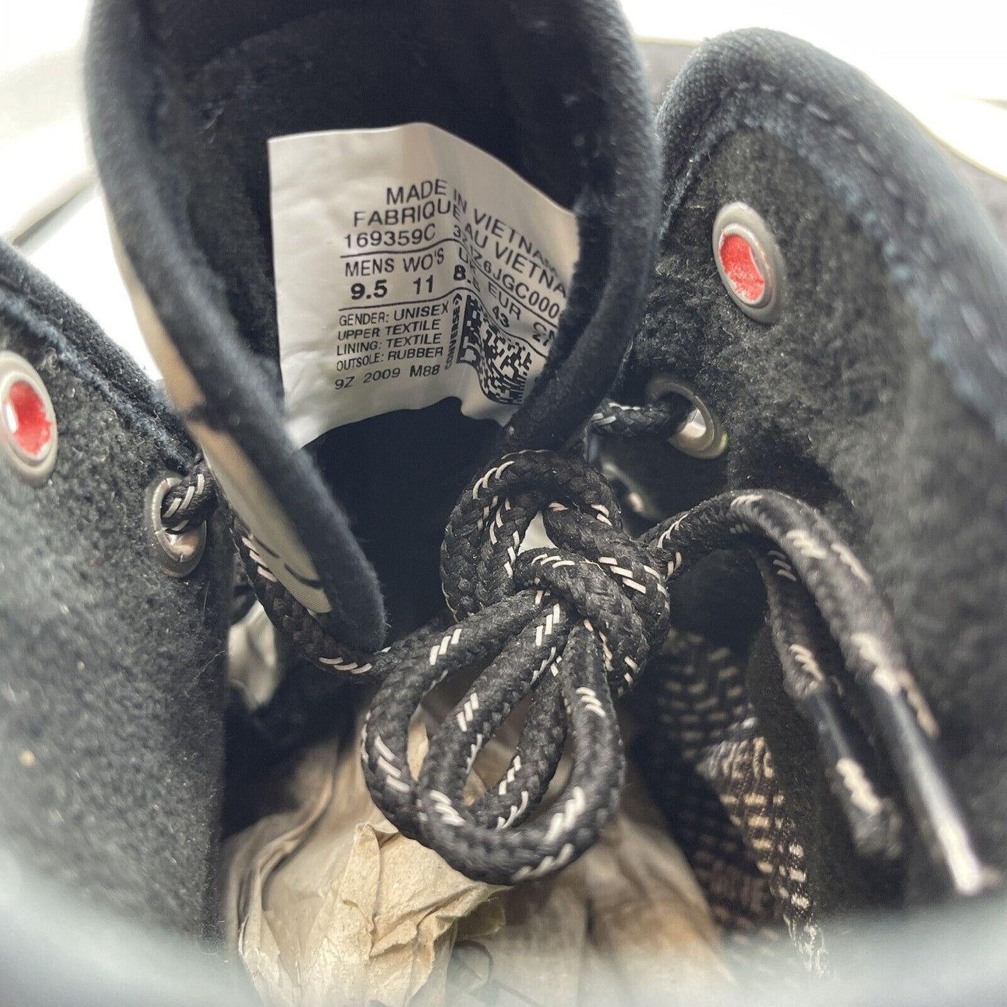 Size 9.5 - Converse Men's Bosey MC GORE-TEX High Grey Black White Suede Leather