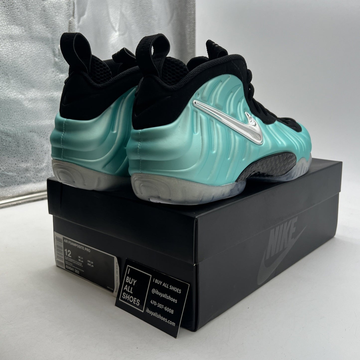 Size 12 - Nike Air Foamposite Pro Island Green (624041-303)