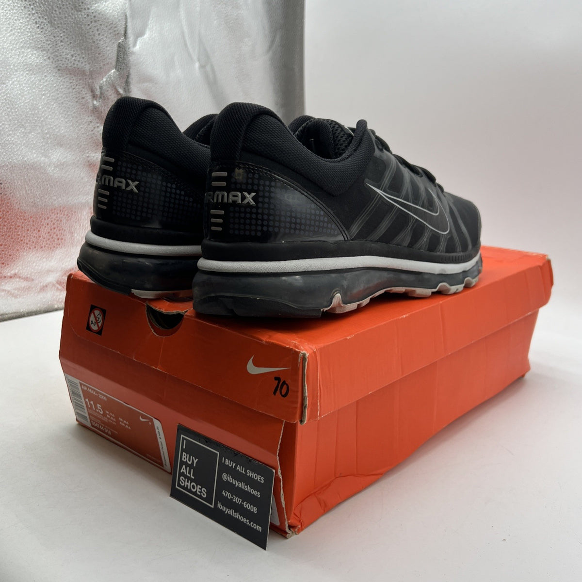 Size 11.5 - Nike Air Max+ 2009 Black (354744-018)